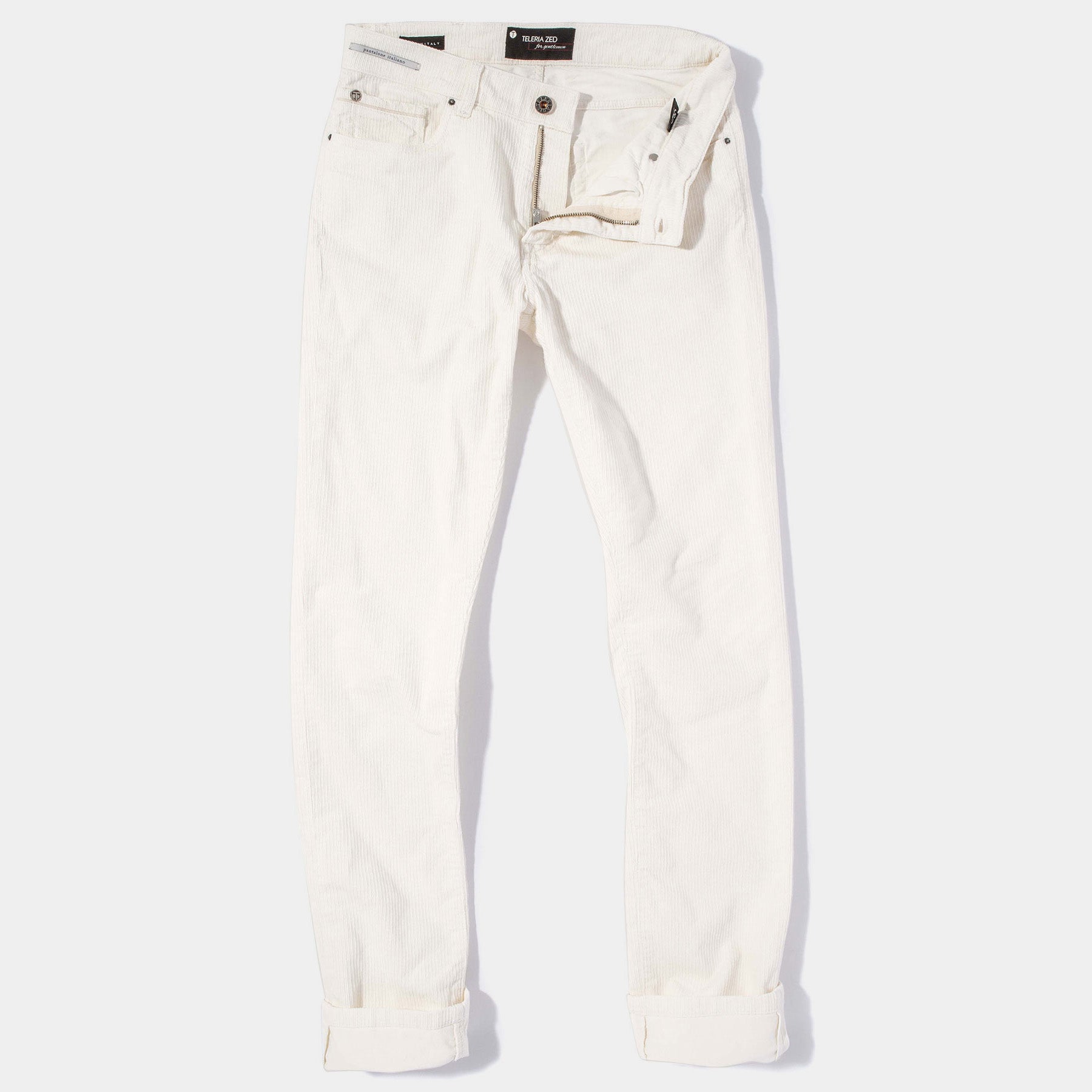Teleria Zed Payson Cords Pants in Natural Mens - Pants - 5 Pocket