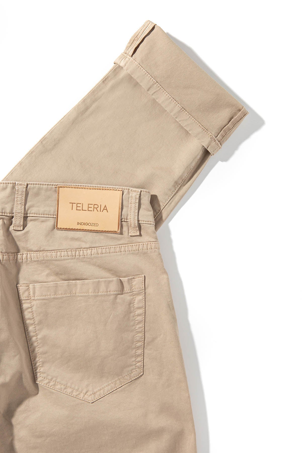 Teleria Zed Summit 5-Pocket Cotton Twill In Beige Mens - Pants - 5 Pocket