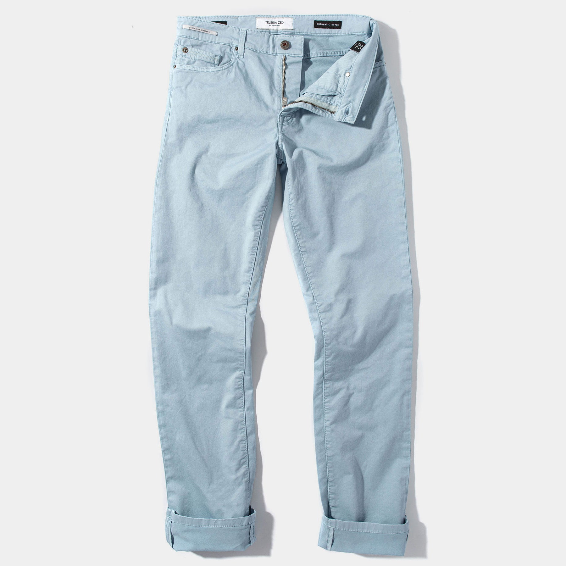 Teleria Zed Summit 5-Pocket Cotton Twill In Blue Ice Mens - Pants - 5 Pocket