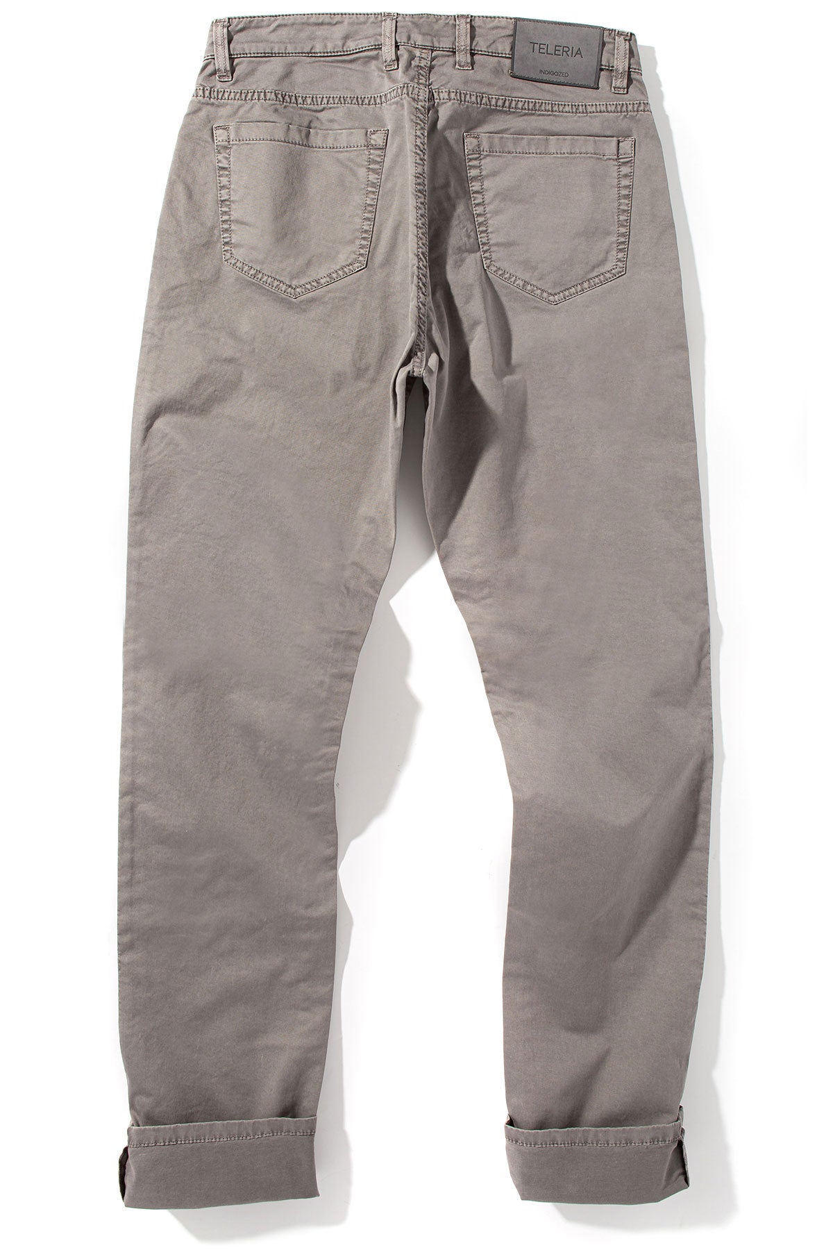 Teleria Zed Summit 5-Pocket Cotton Twill In Grigio Mens - Pants - 5 Pocket