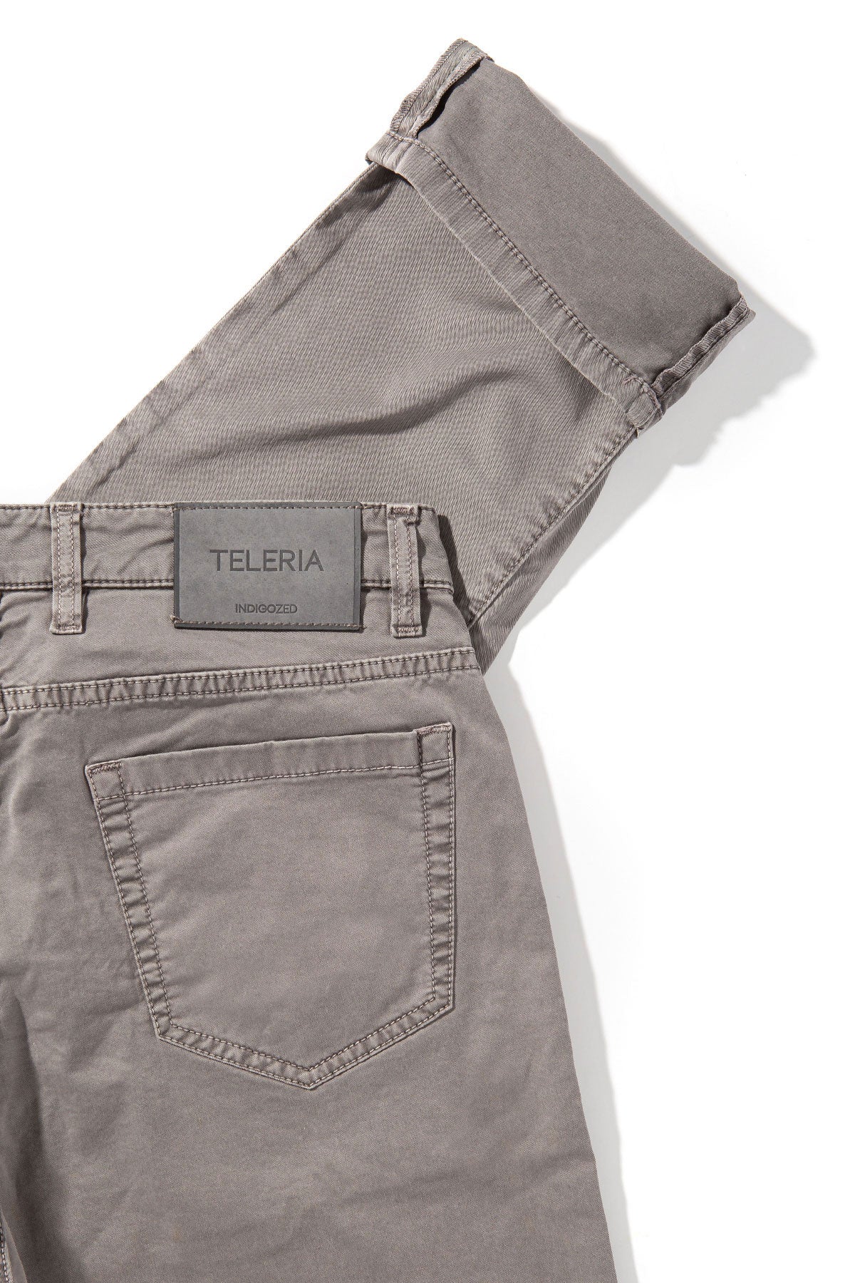 Teleria Zed Summit 5-Pocket Cotton Twill In Grigio Mens - Pants - 5 Pocket