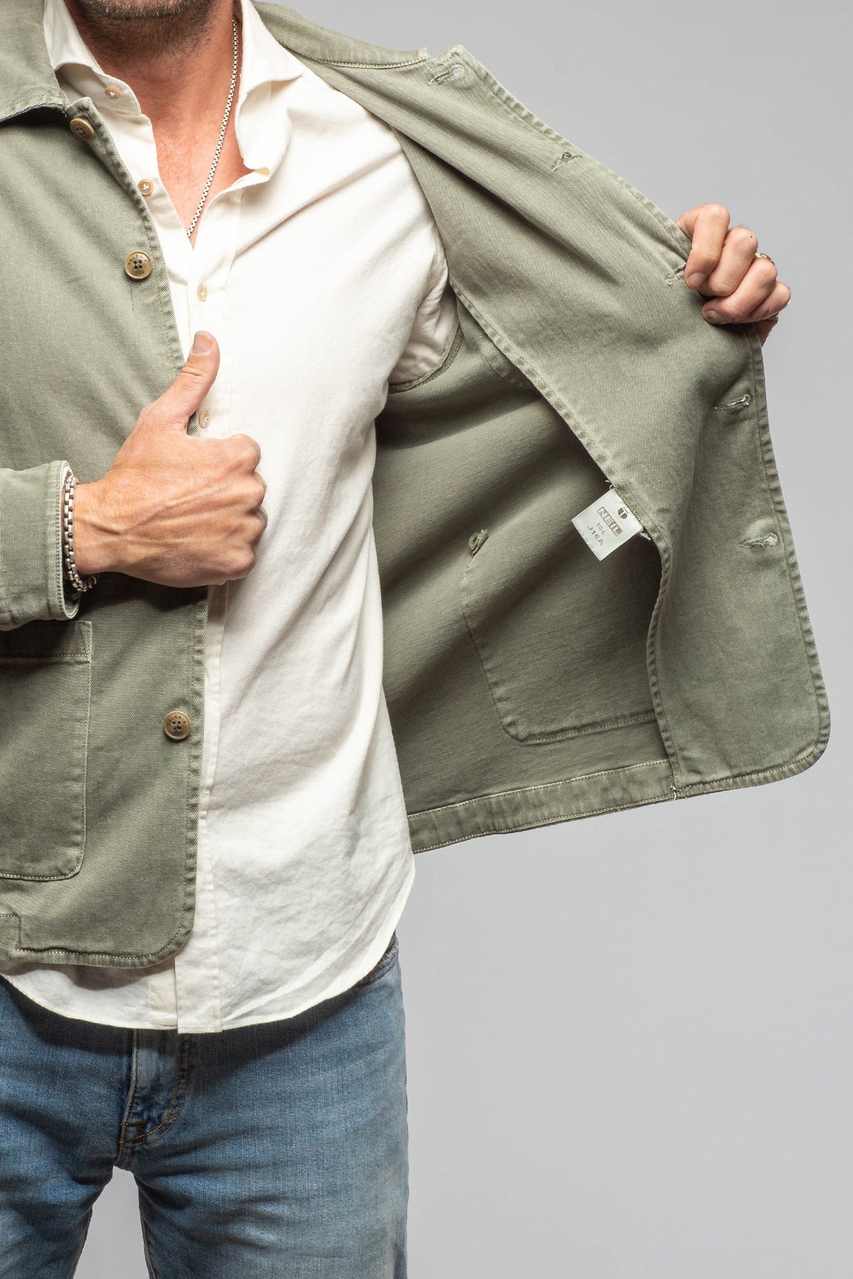 Teleria Zed Verona Garment-Dyed Jacket Mens - Outerwear - Overshirts