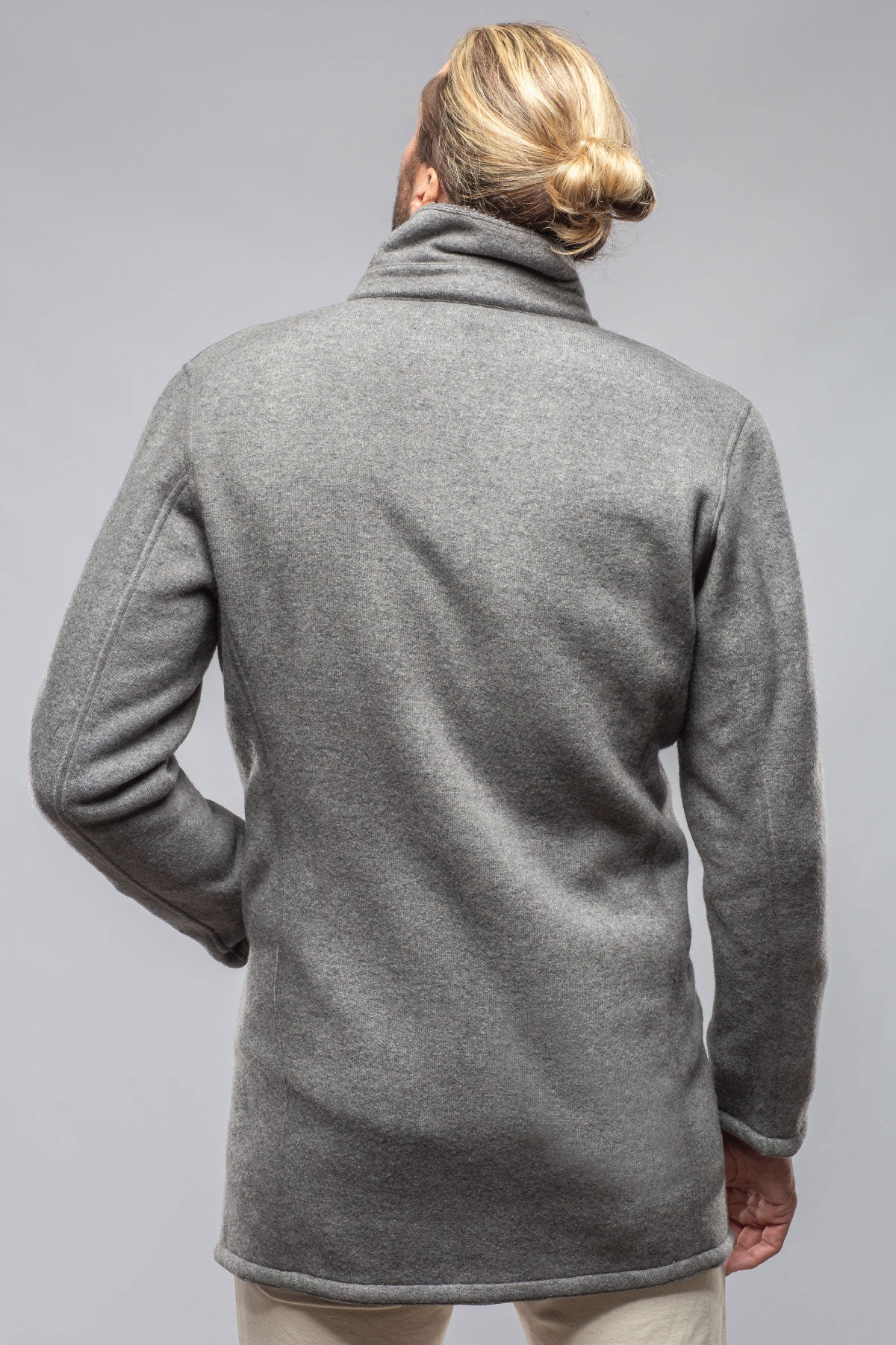 Kane Long Wool Coat In Grey | Warehouse - Mens - Outerwear - Cloth | Gimo's