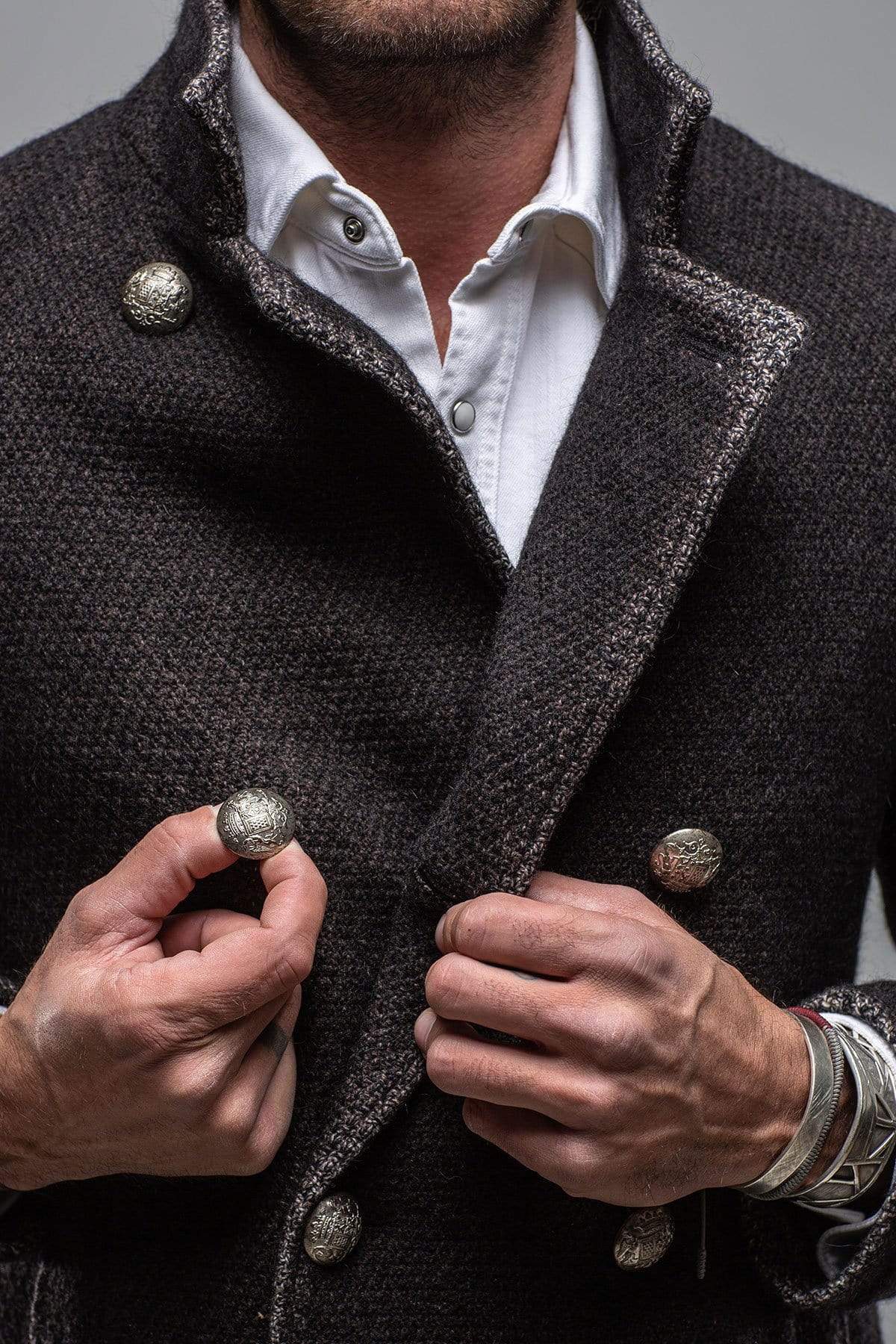 St. Christoff Jacket In Charcoal | Mens - Outerwear - Cloth | Gimo's