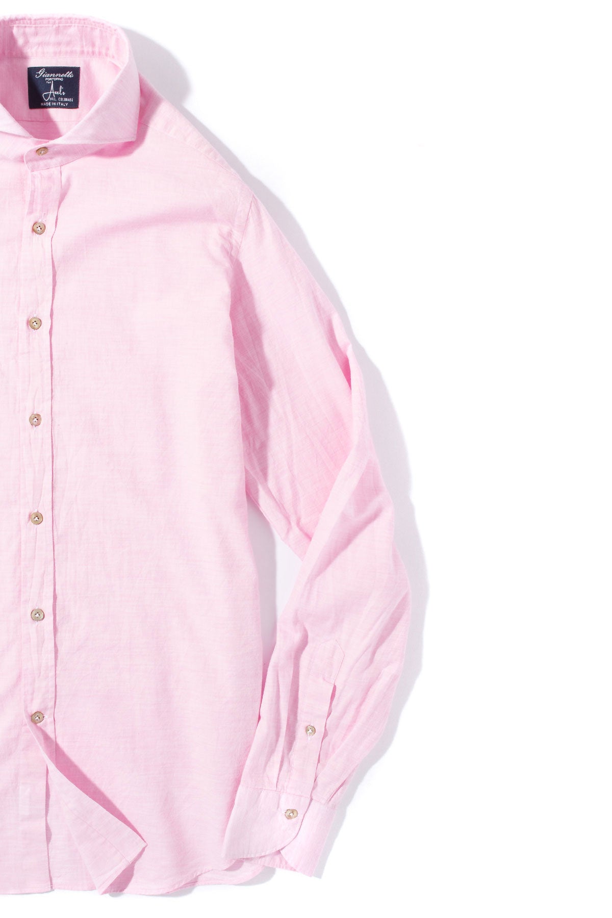 Diablo Cotton Shirt in Pink | Mens - Shirts - Dress | Giannetto Portofino