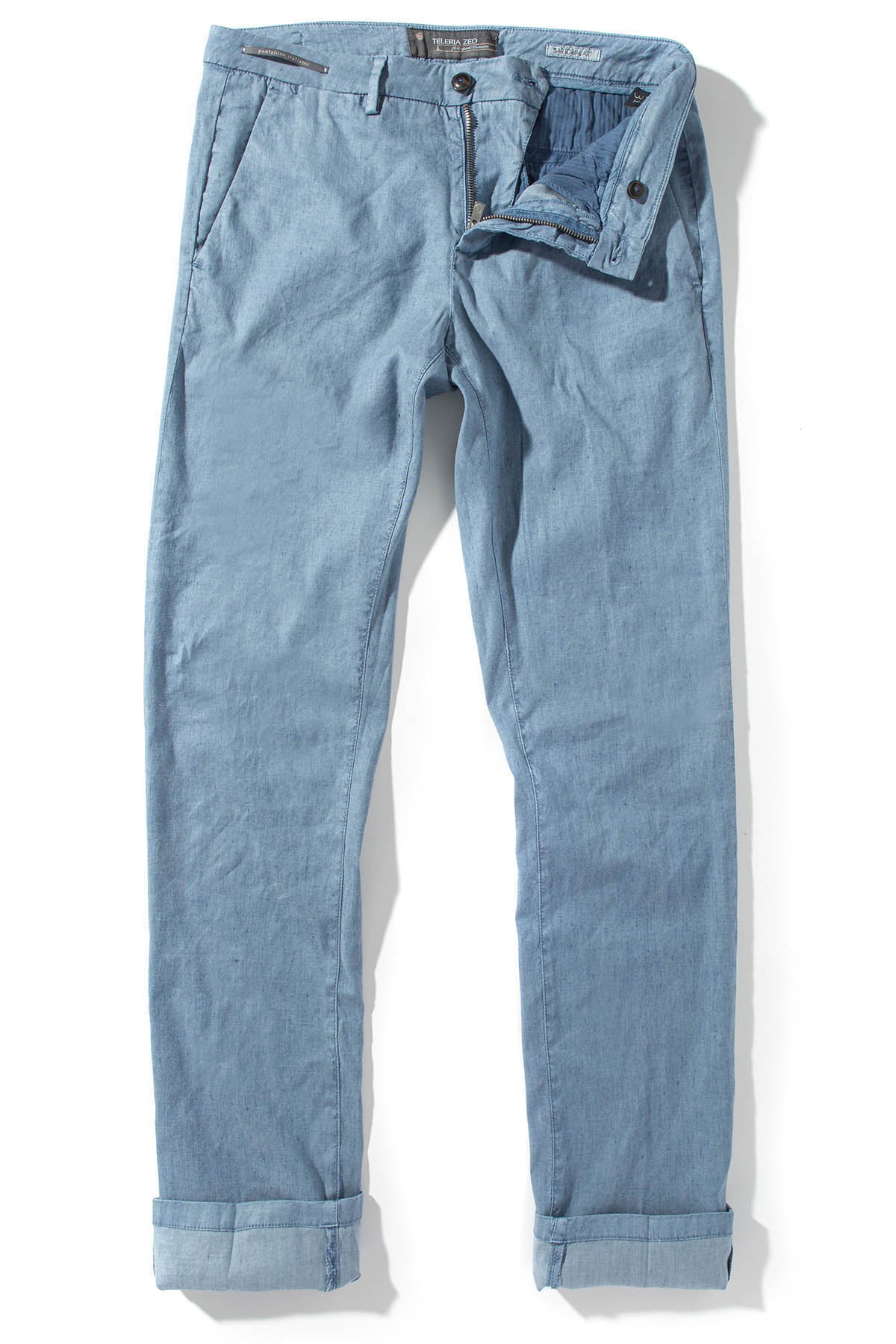 Cayman Trousers In Blue Peony | Mens - Pants - 4 Pocket | Teleria Zed