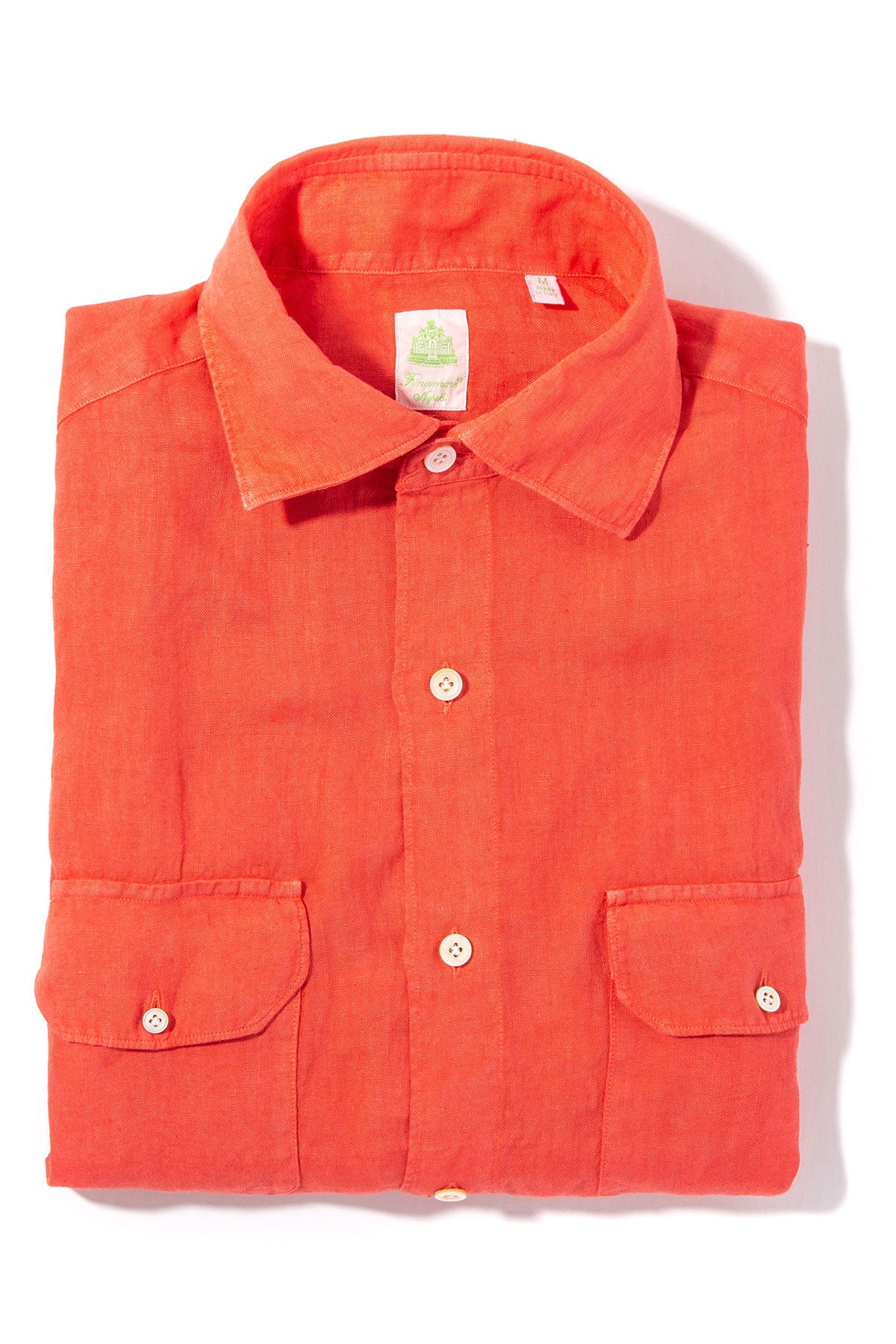Otztal 2 Pocket Shirt In Red | Mens - Shirts - Dress | Finamore Napoli