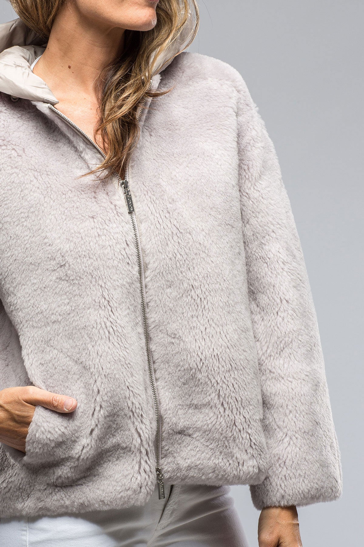 Becky Milano Overcoat In Blush