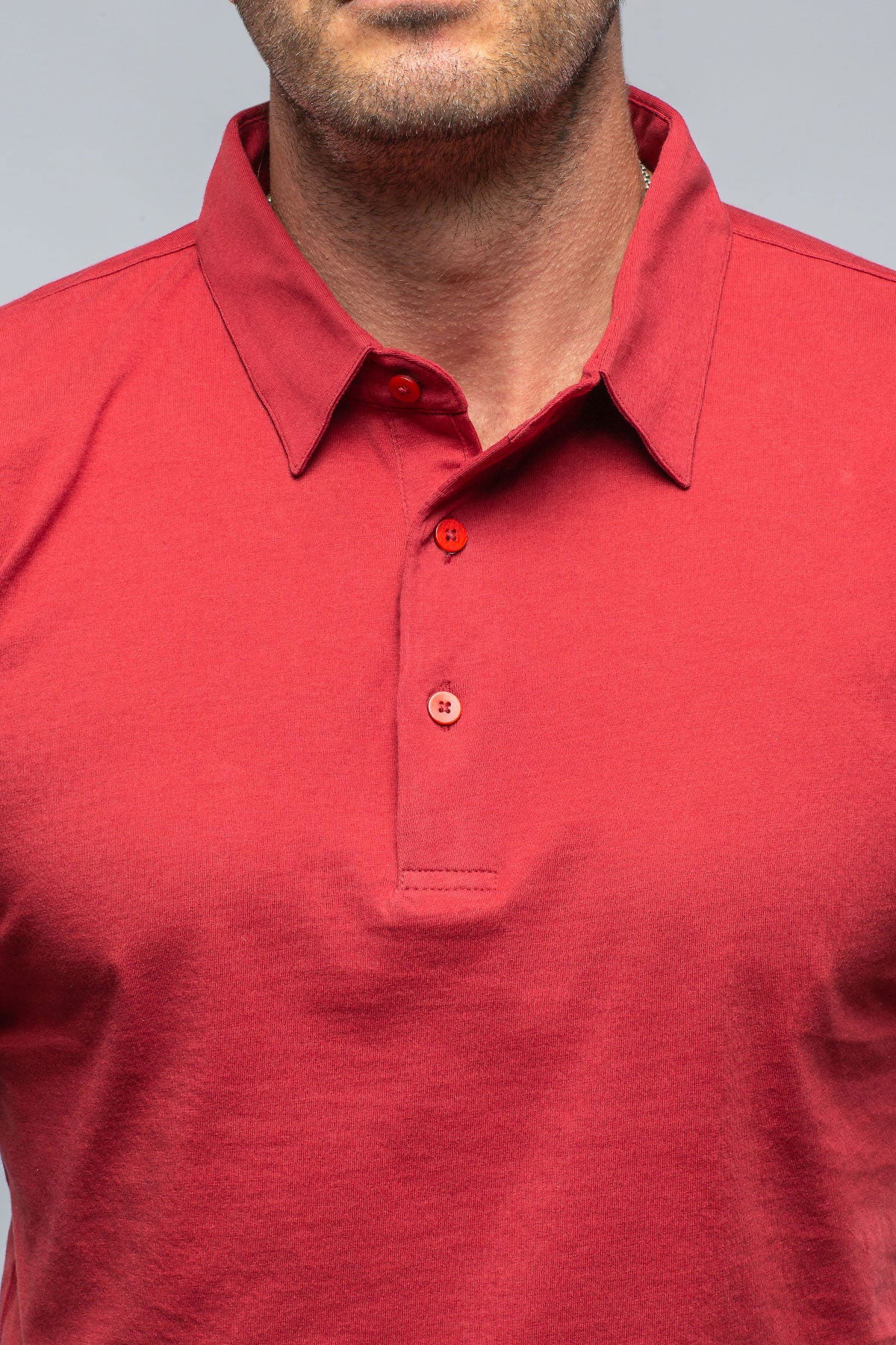 Cruz Cotton Polo in Red | Mens - Shirts - Polos | Georg Roth