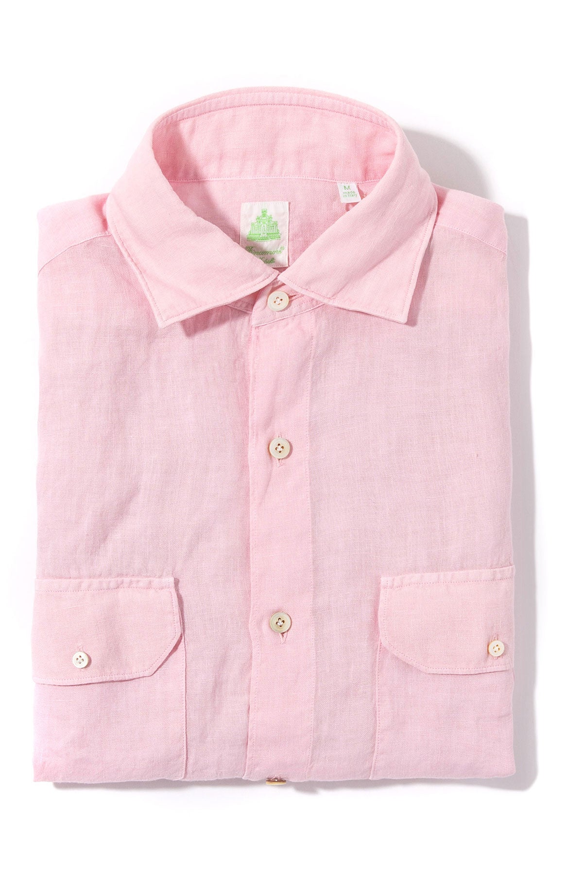 Otztal 2 Pocket Shirt In Pink | Mens - Shirts - Dress | Finamore Napoli