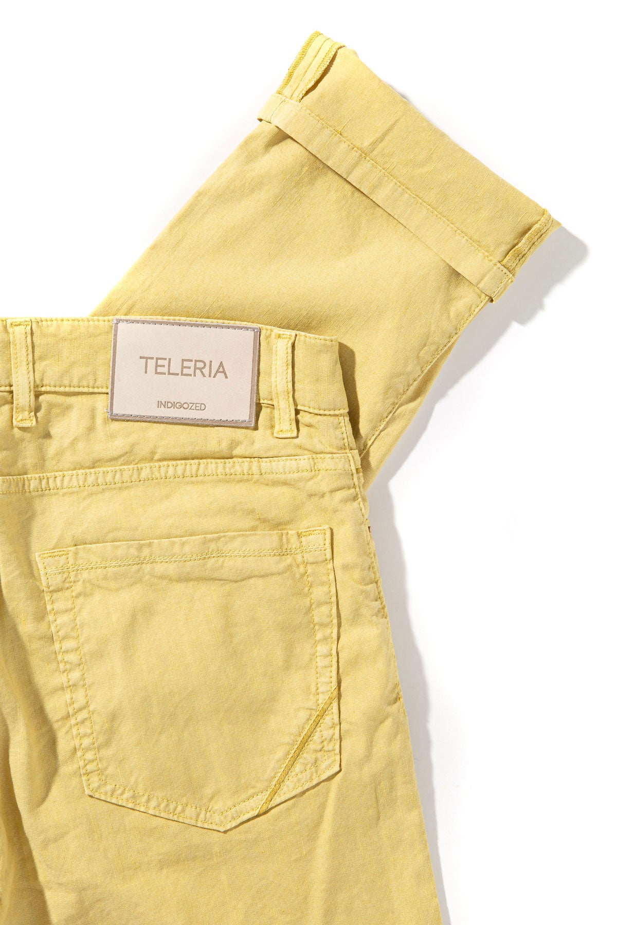 Barbados 5-Pocket Stretch Linen In Acacia | Mens - Pants - 5 Pocket | Teleria Zed