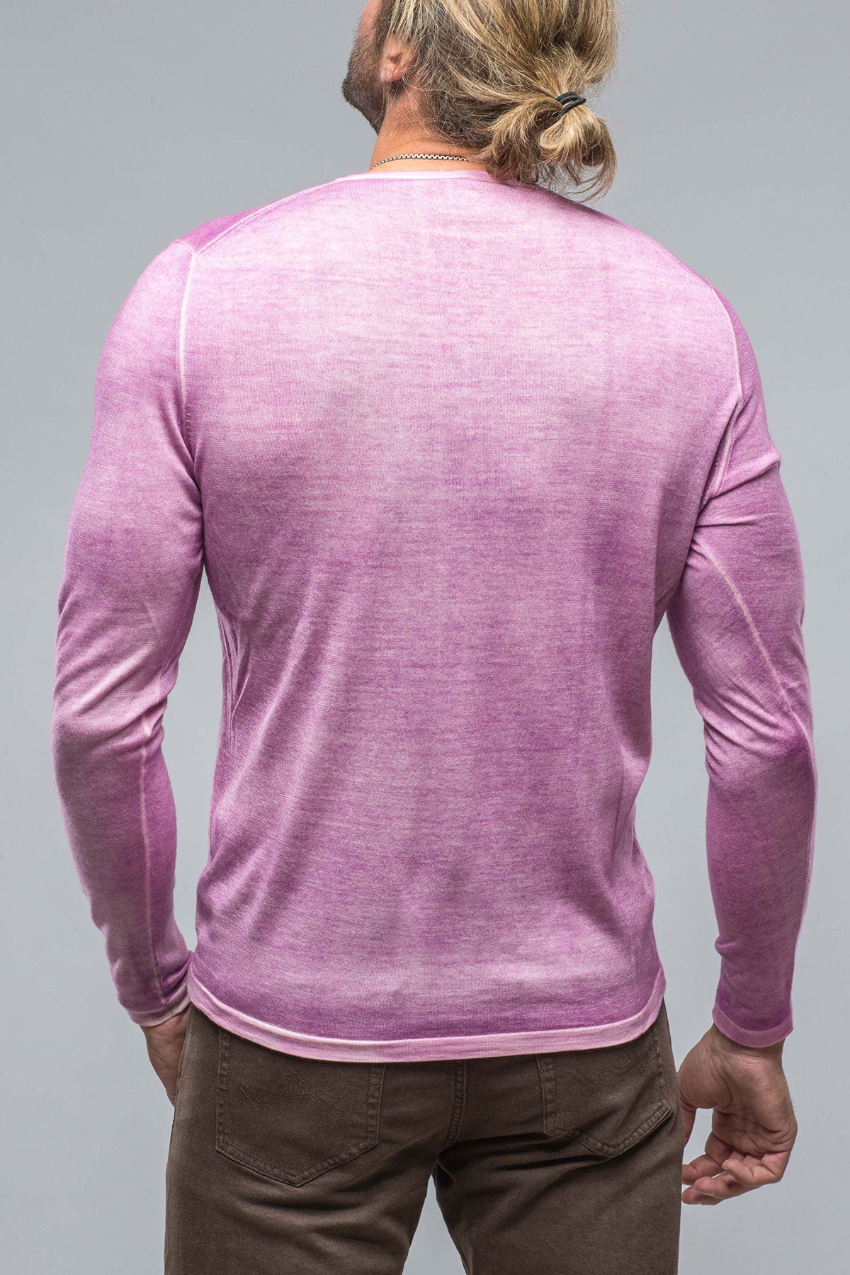 Matteo Cashmere Crew In Purple | Mens - Sweaters | Dune