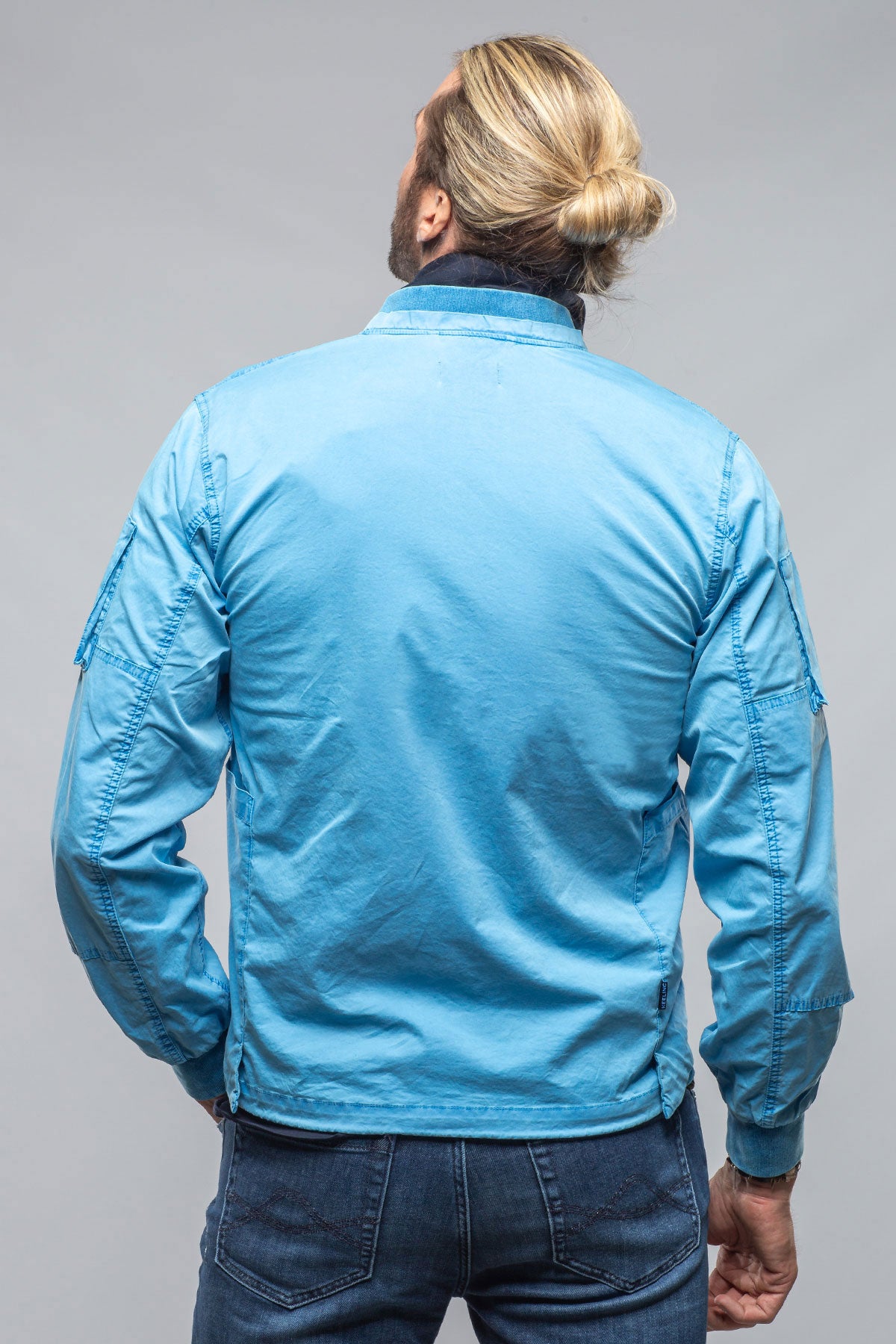 Nauru Cargo Jacket In Cendre Blue | Mens - Outerwear - Lightweight | Keeling