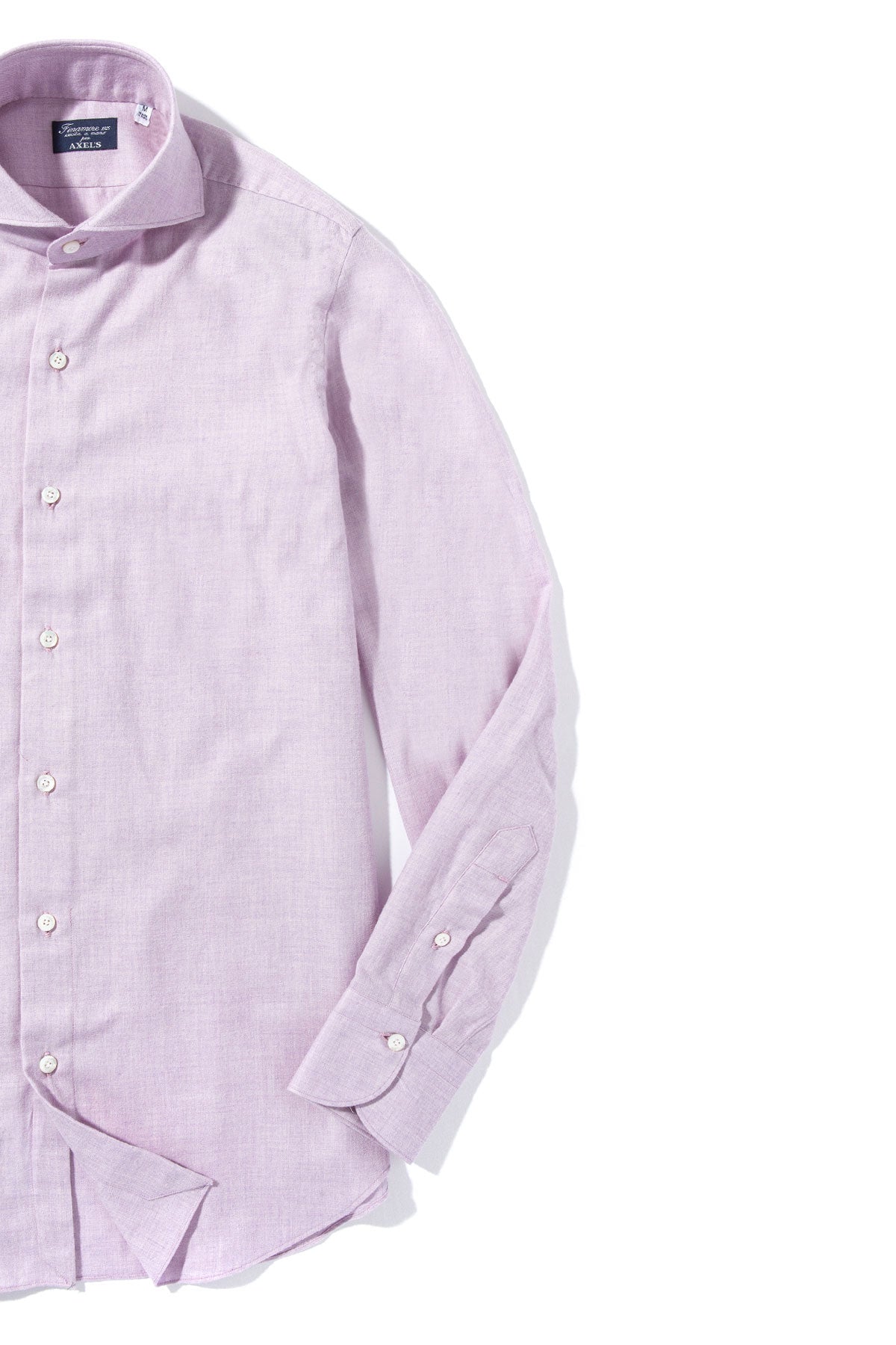 Hemme Cotton Cashmere Shirt in Purple | Mens - Shirts - Dress | Finamore Napoli