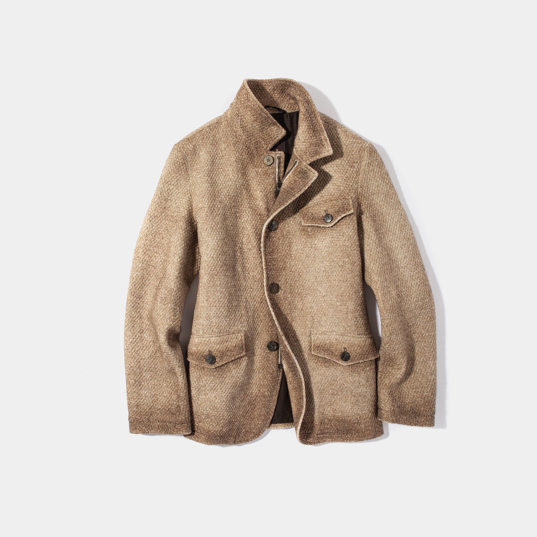 Wren Wool Coat in Brown | Mens - Outerwear - Cloth | Gimo's