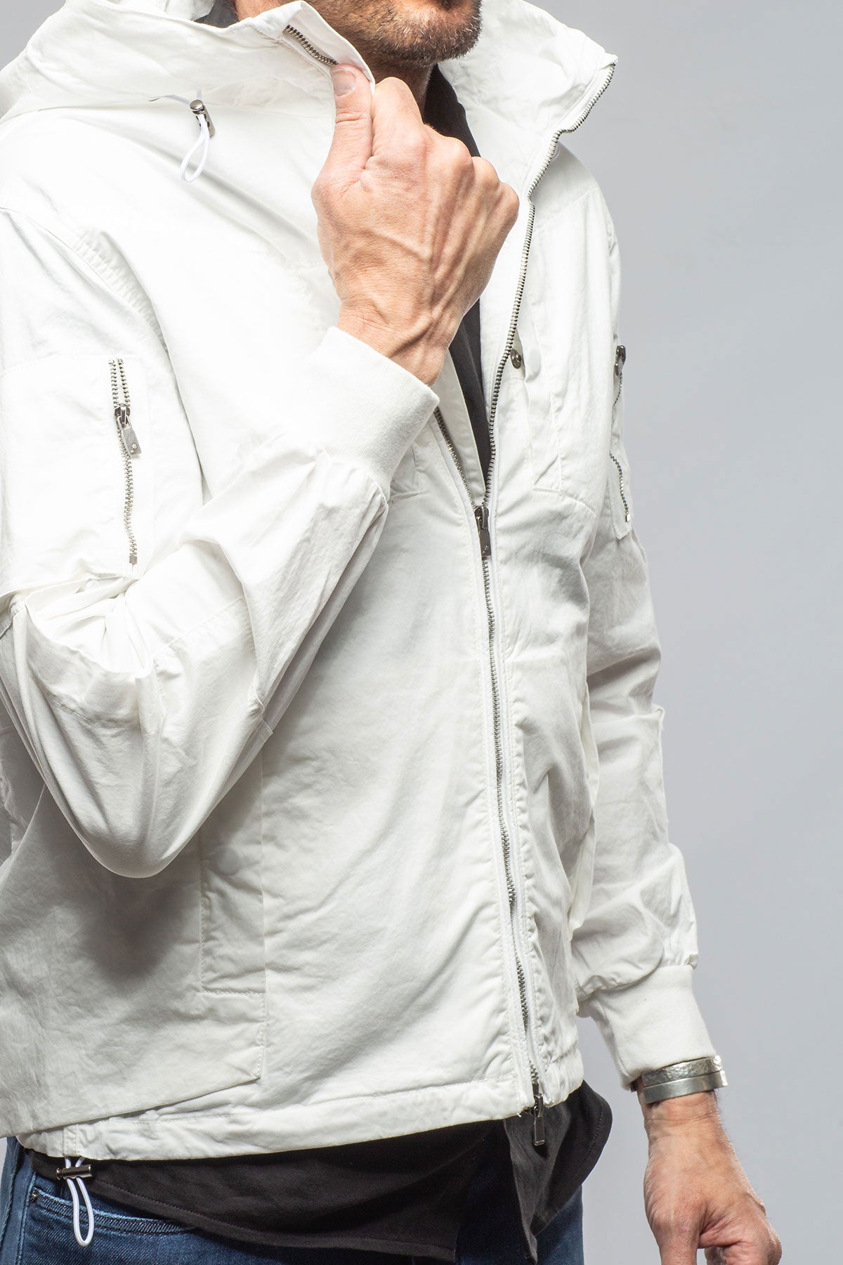 Tavalu Utility Jacket In White | Mens - Outerwear - Lightweight | Keeling