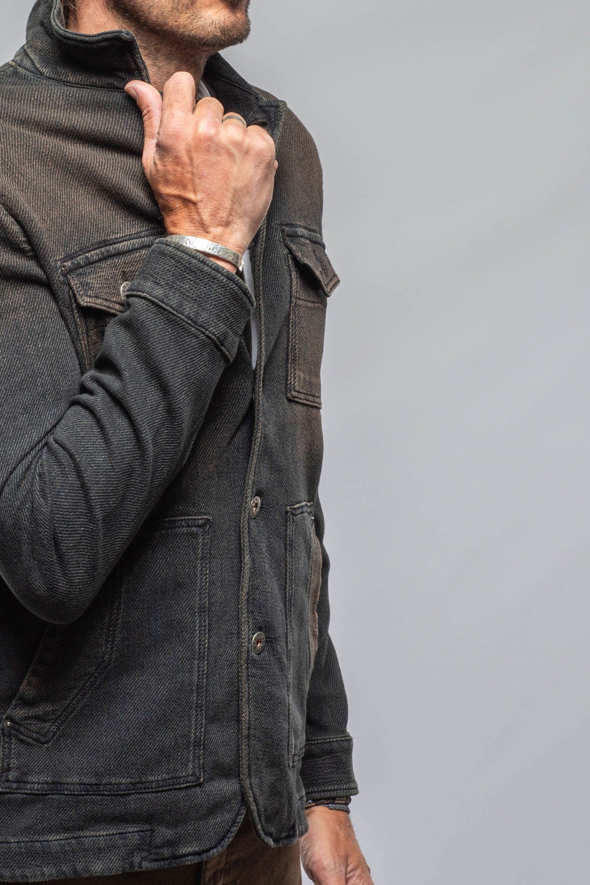 Chase II Knit Jacket In Desert | Mens - Outerwear - Overshirts | Teleria Zed