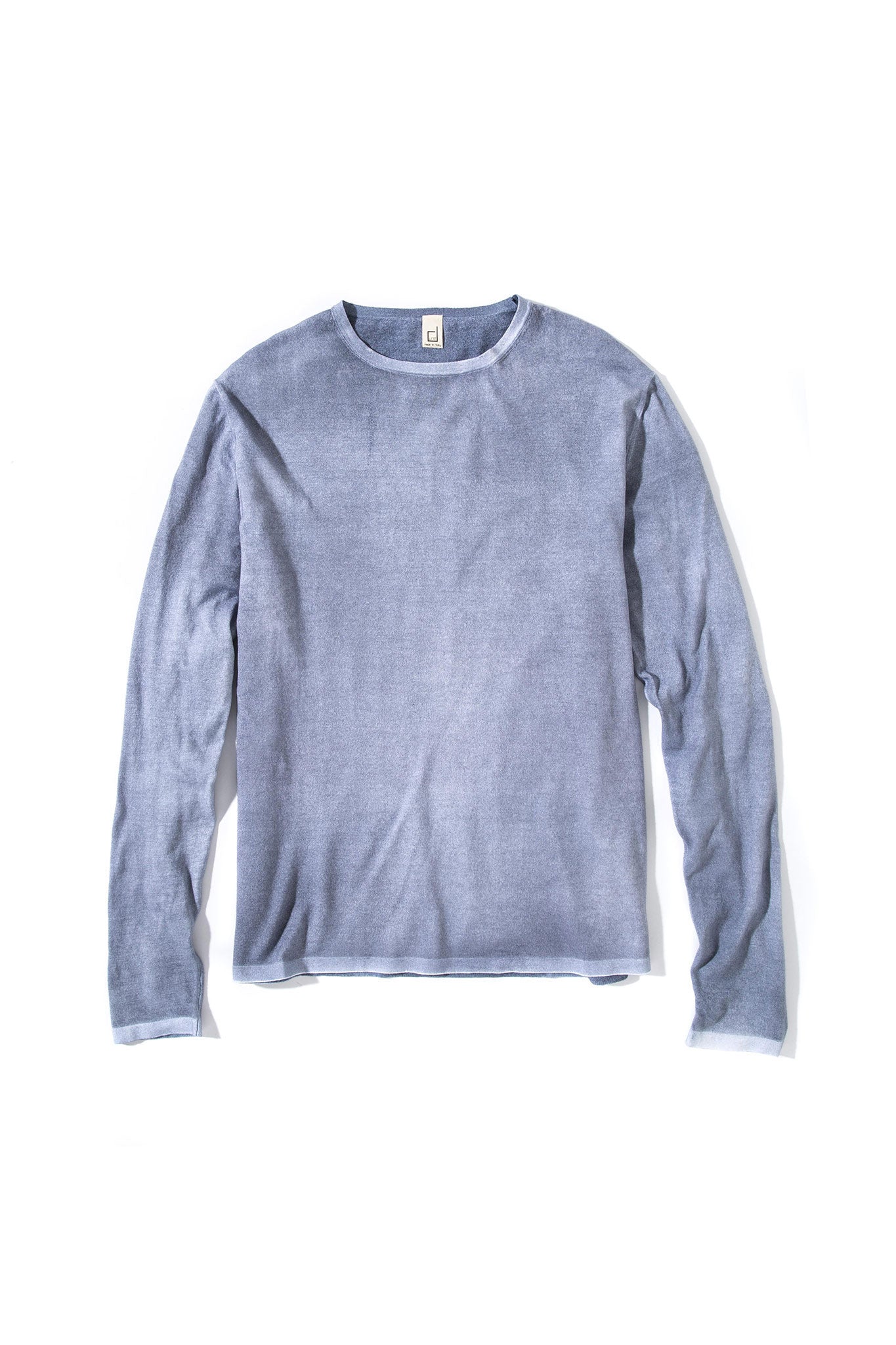 Charleston Stretch Crew Neck In Steel | Mens - Sweaters | Dune