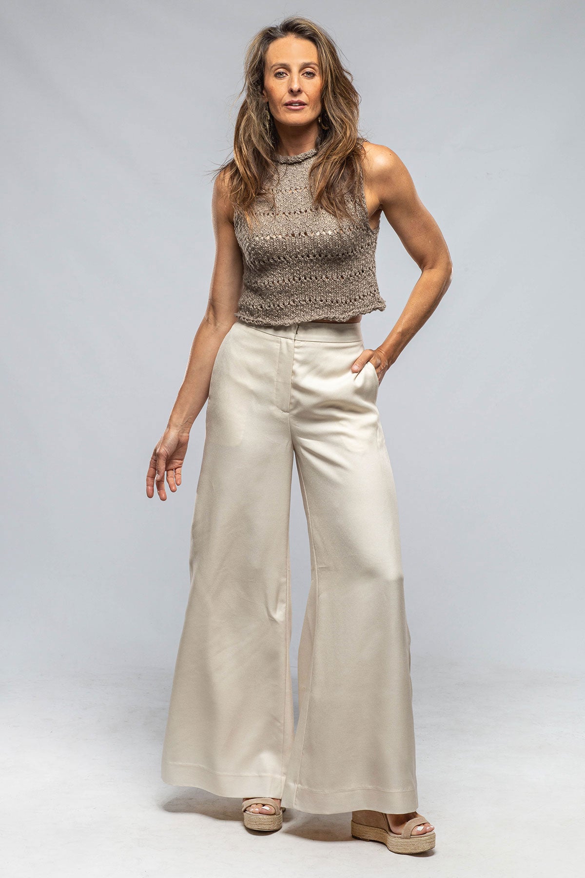 Santiago Trouser In Blush | Ladies - Pants - Slacks | VOZ