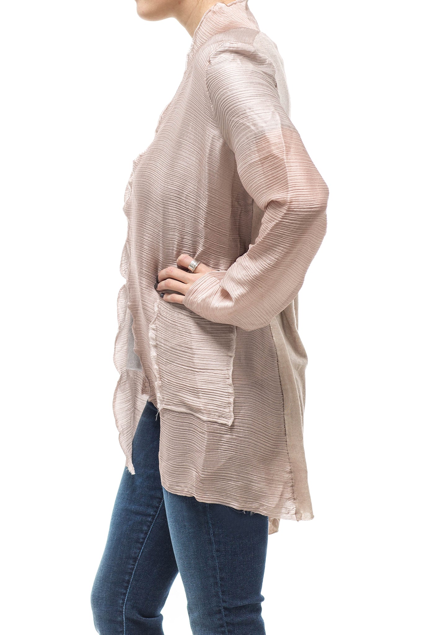 Georgette Open Silk Cardigan | Ladies - Sweaters | Avant Toi