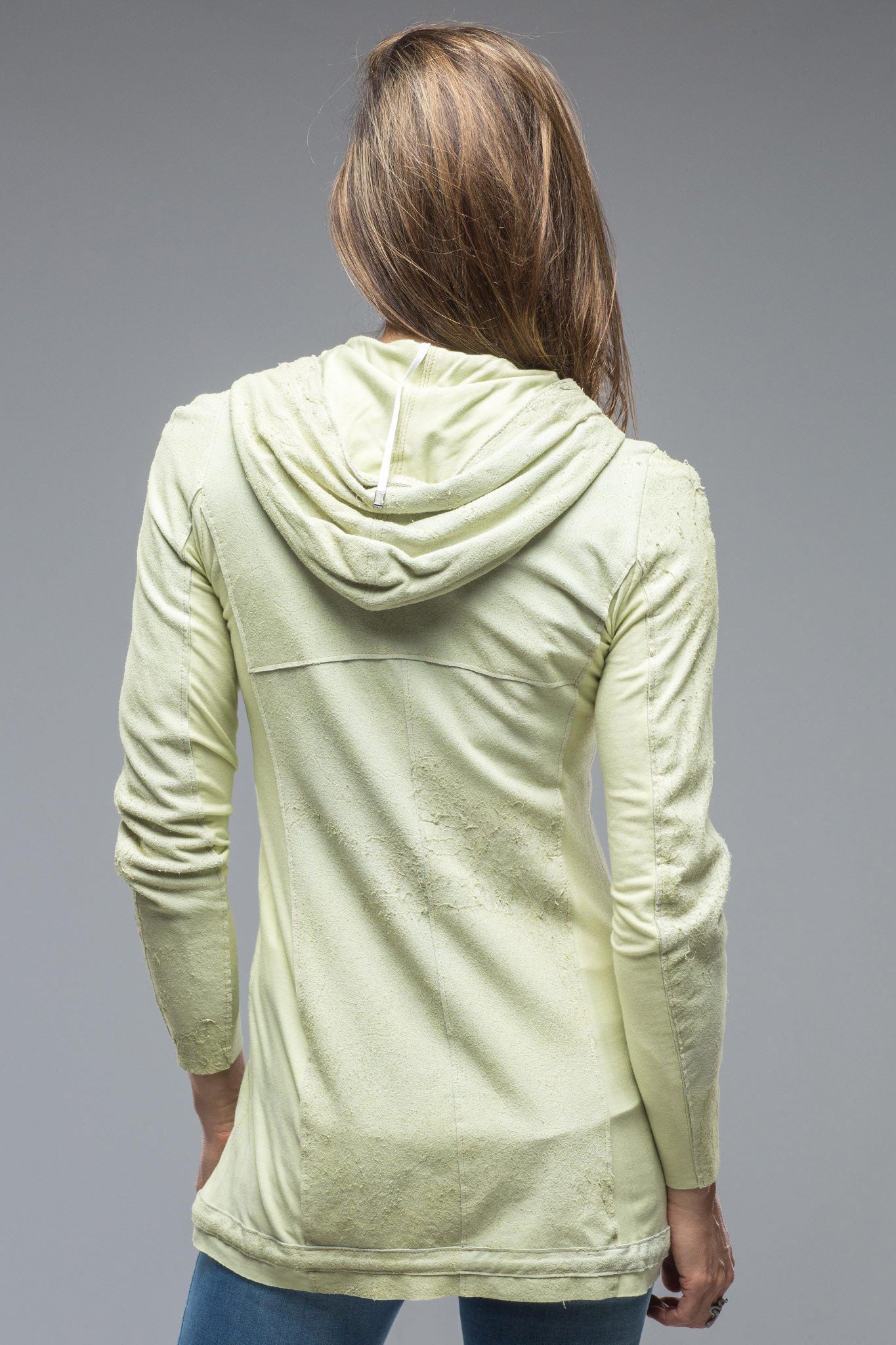 Long Vespa Rough Out Suede Hoodie | Ladies - Outerwear - Leather | Roncarati