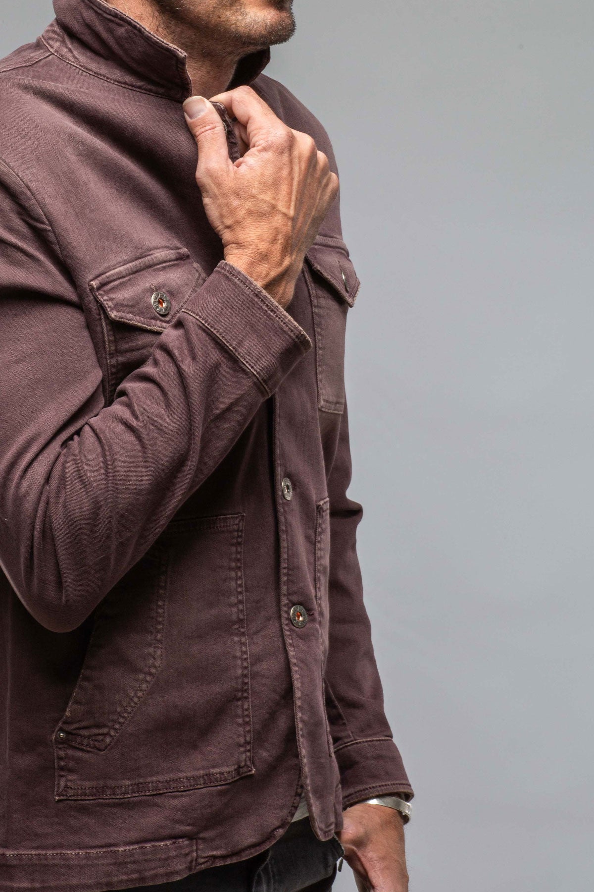 Memphis Denim Jacket in Mosto | Mens - Outerwear - Overshirts | Teleria Zed