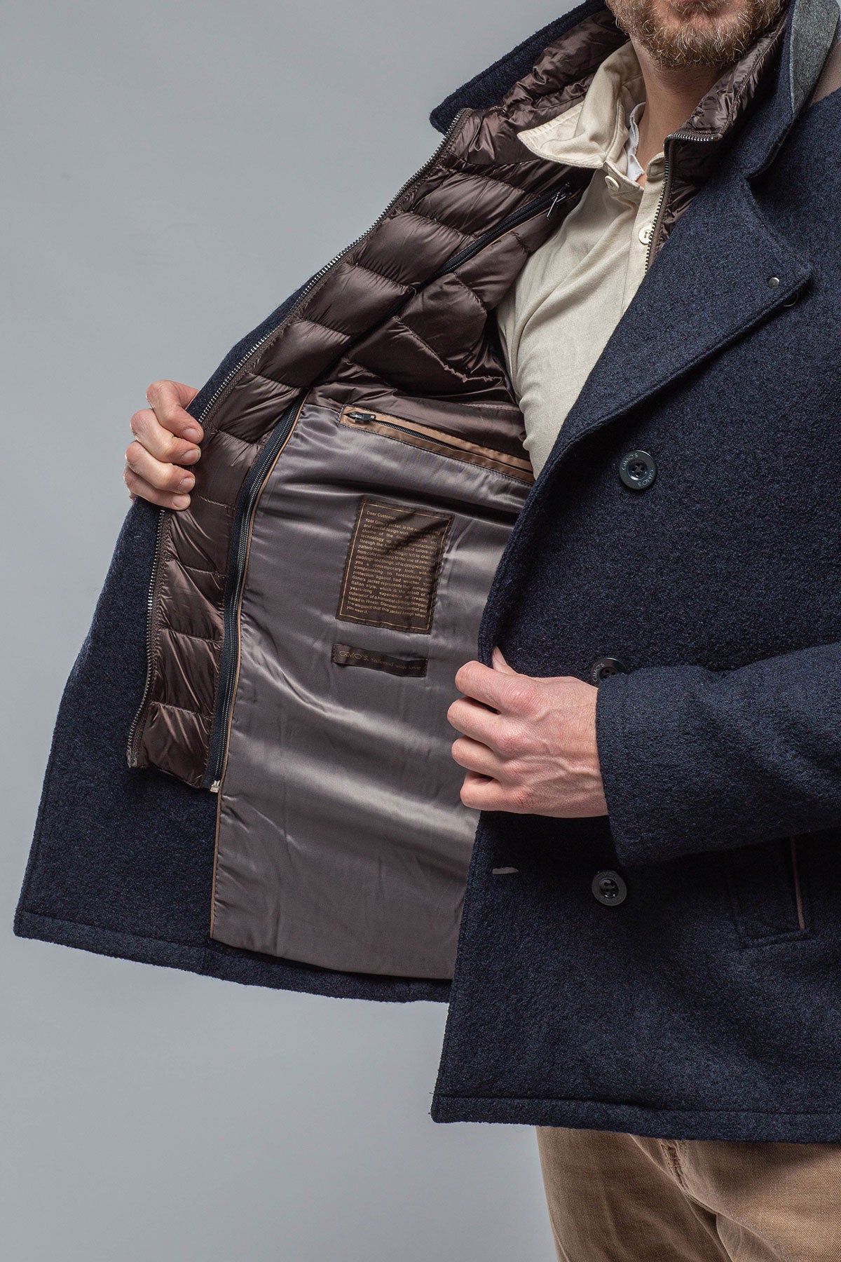 Elmira Double Breasted Down Coat | Warehouse - Mens - Outerwear - Cloth | Gimo's