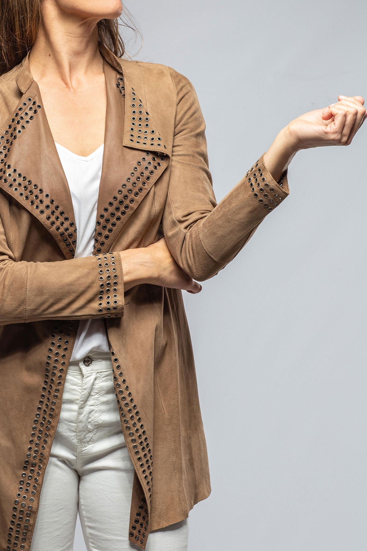 Sophia Suede Duster | Samples - Ladies - Outerwear - Leather | Gimo's