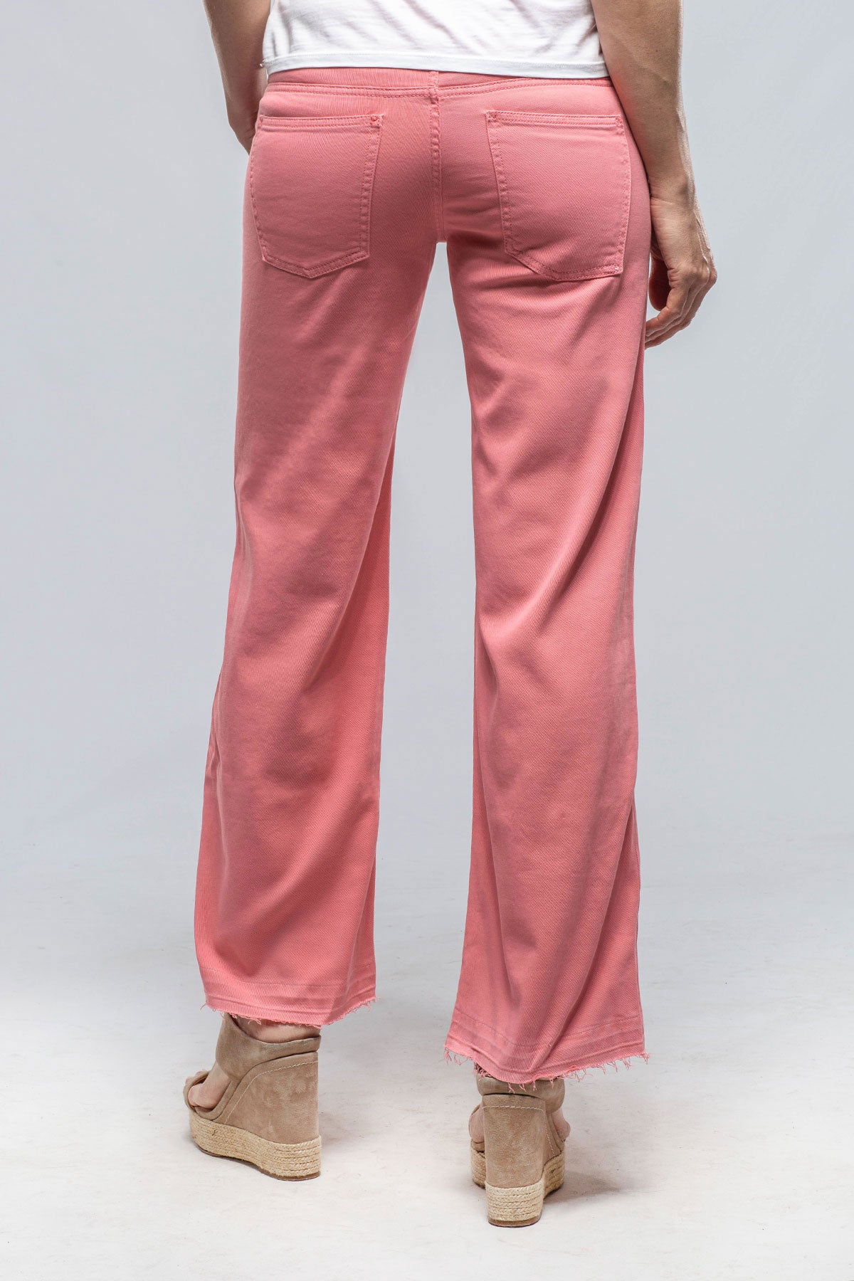Elisa Open Hem Jean In Coral | Ladies - Pants - Jeans | European Culture