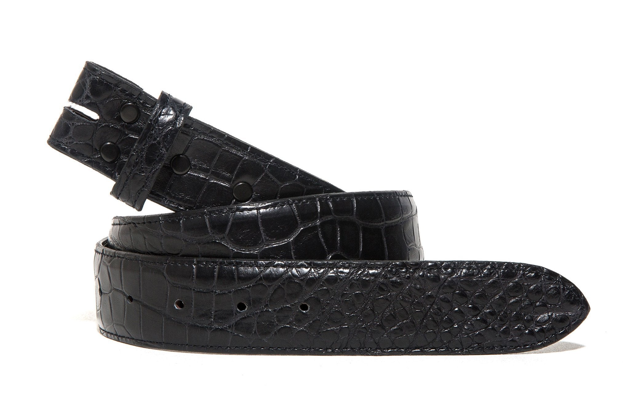1.5 Inch Black Matte Allitagor Belt Straps | Belts And Buckles - Belts | Chacon