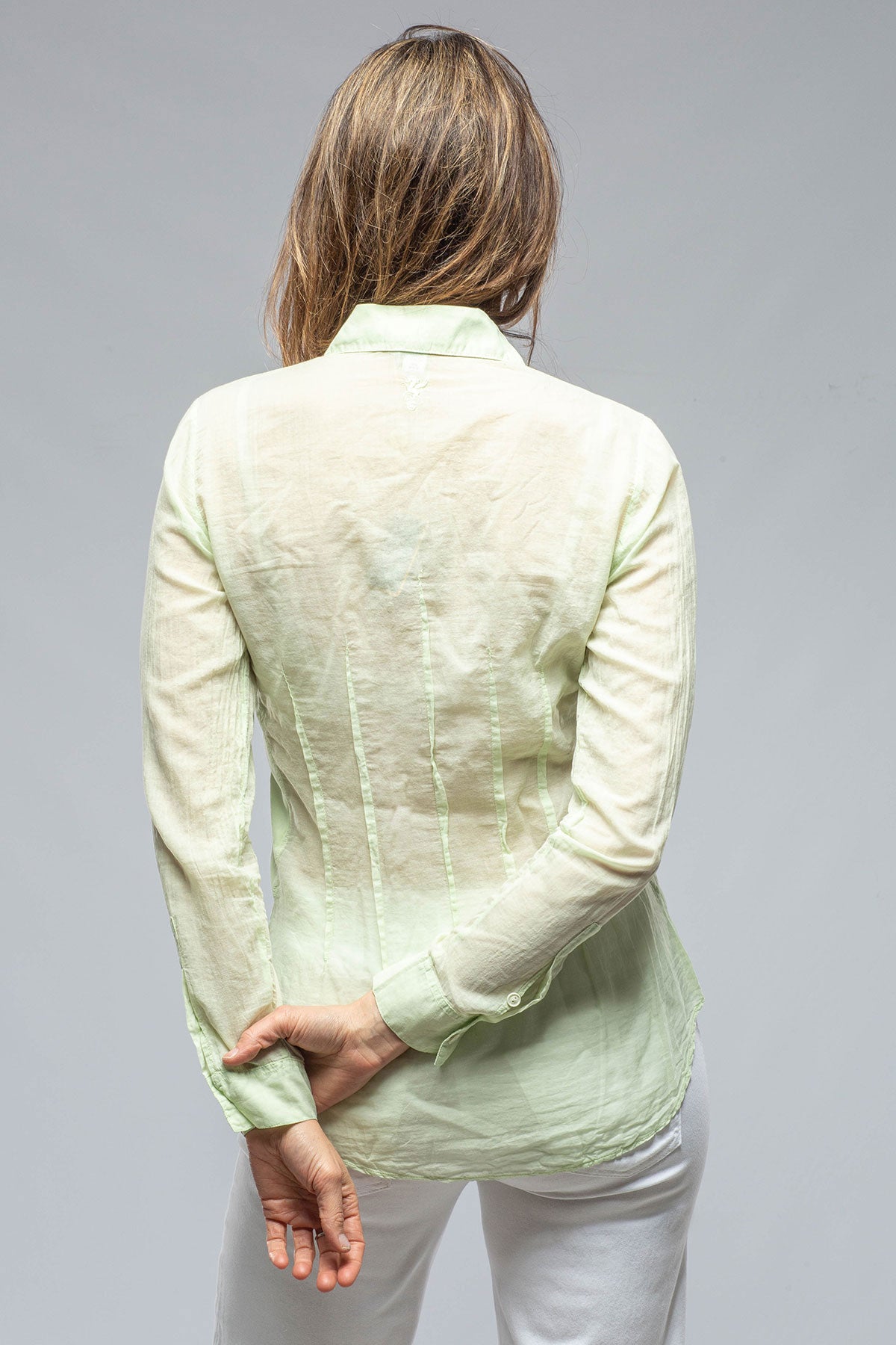 Dessina Darted Shirt In Lime | Ladies - Blouses | European Culture