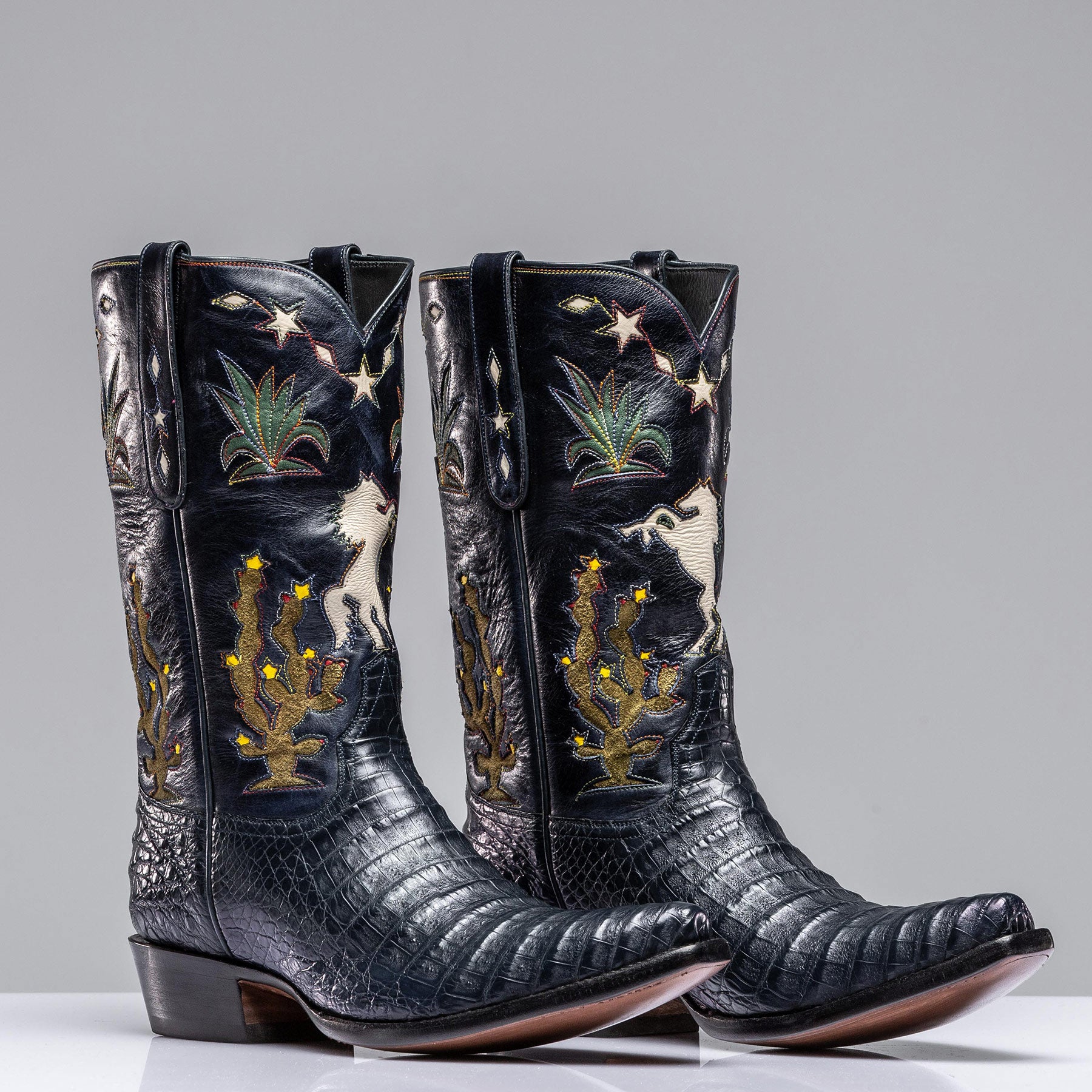 Stallion Cactus Inlay | Mens - Cowboy Boots | Stallion Boots