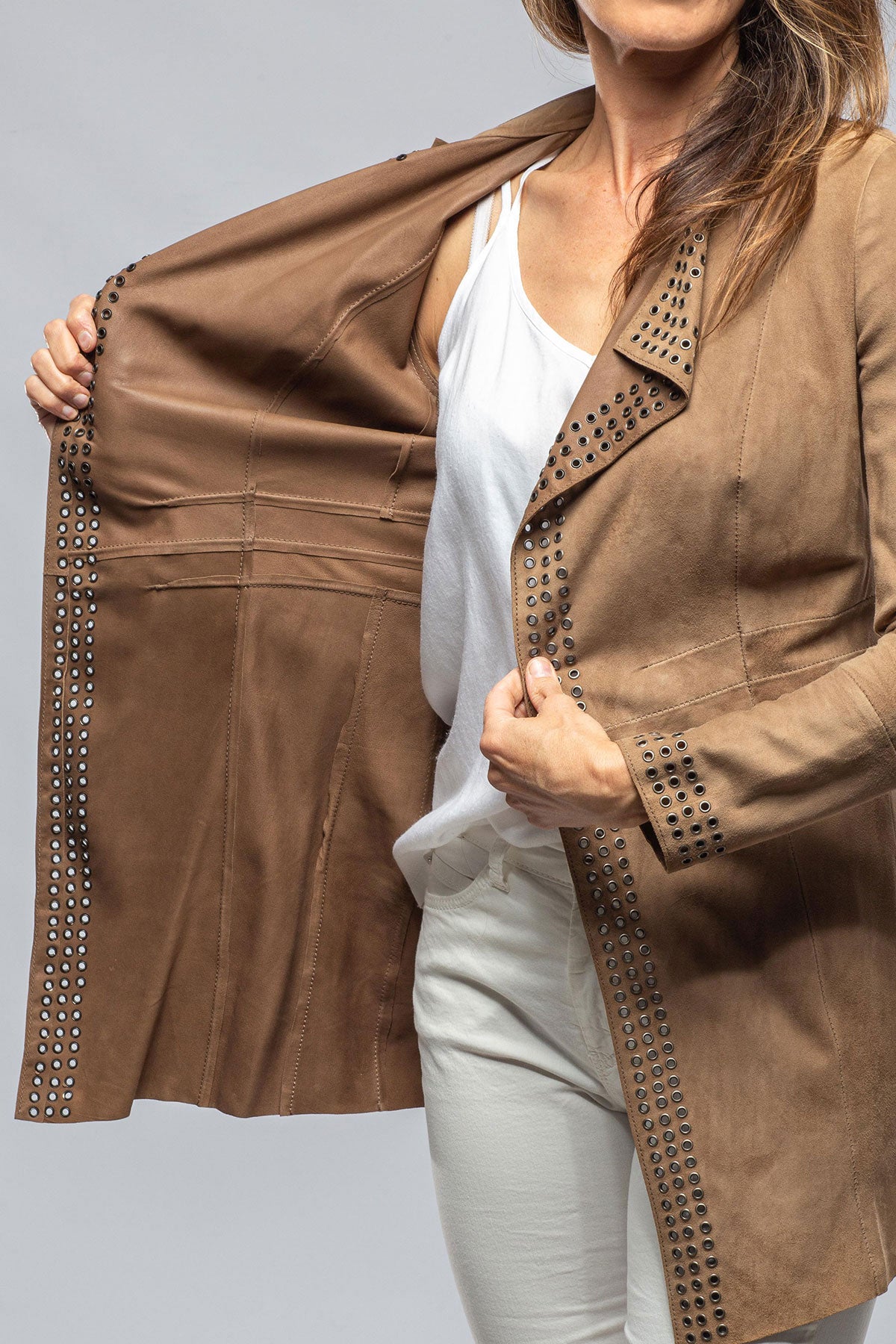 Sophia Suede Duster | Samples - Ladies - Outerwear - Leather | Gimo's