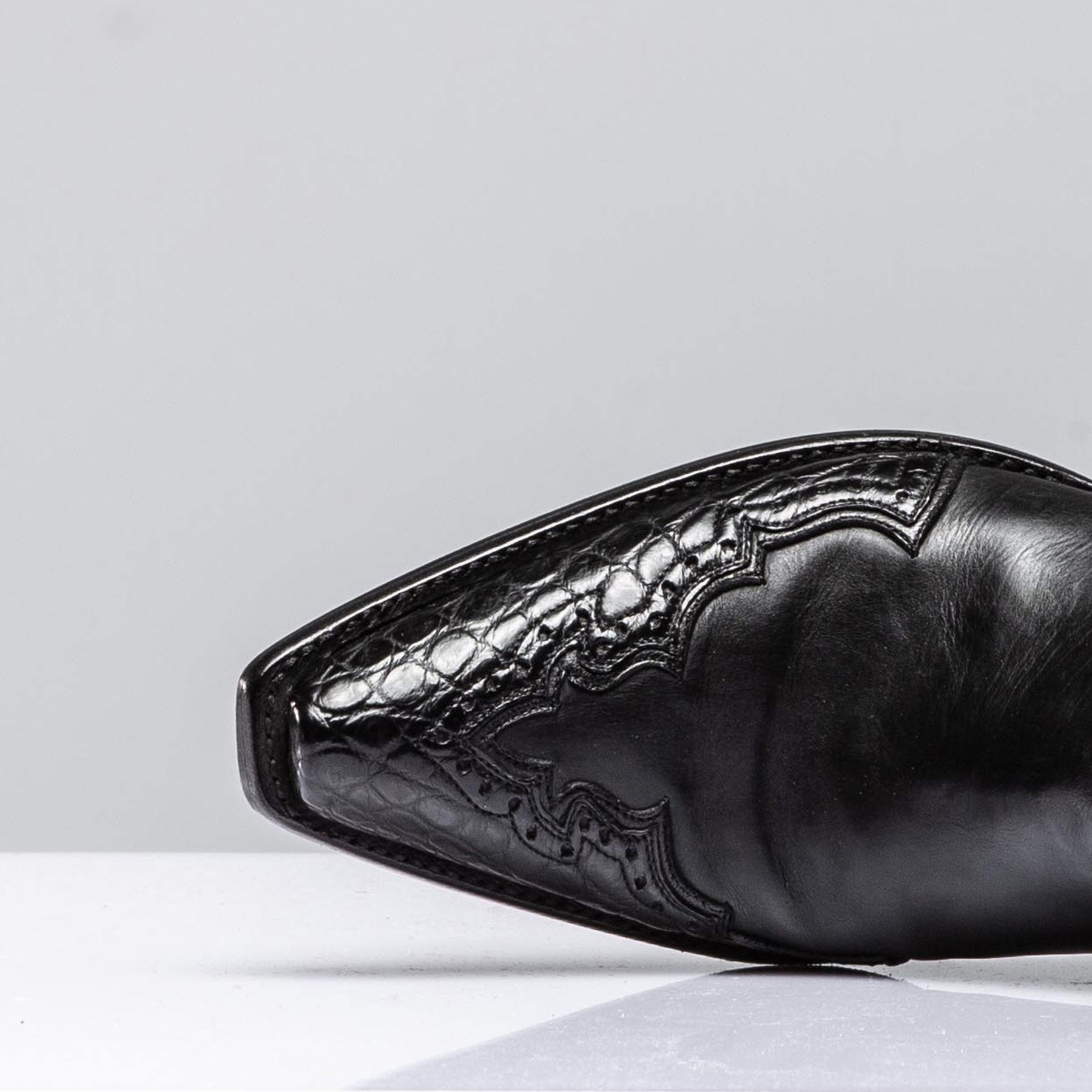 Janie's Crocodile Majestic In Black | Ladies - Cowboy Boots | Stallion Boots