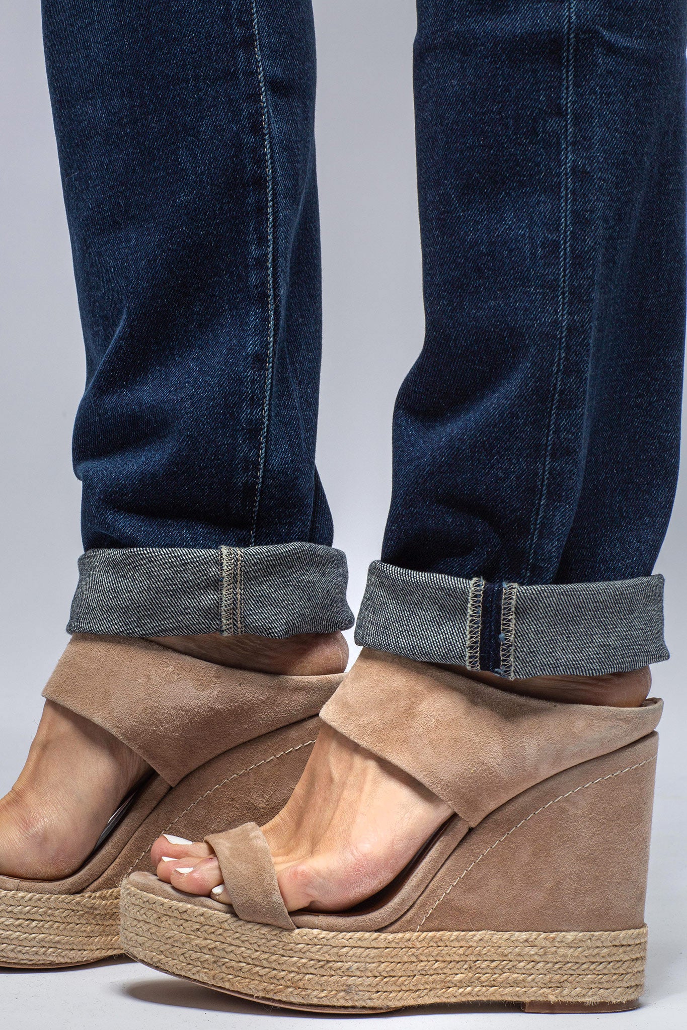 Amanda High Rise Straight Jean In Dark Blue | Ladies - Pants - Jeans | Axels Premium Denim