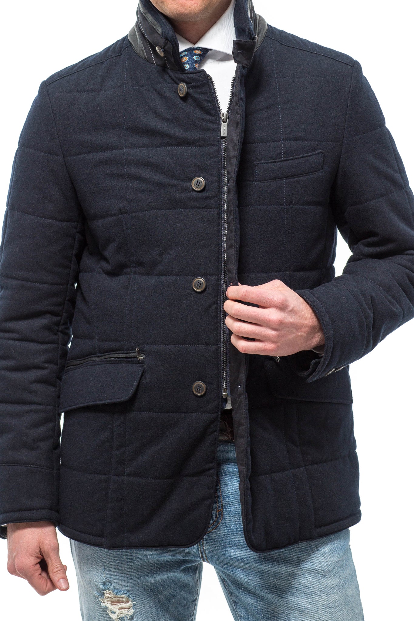 Dawson Quilted Campus Jacket | Warehouse - Mens - Outerwear - Cloth | Gimo's