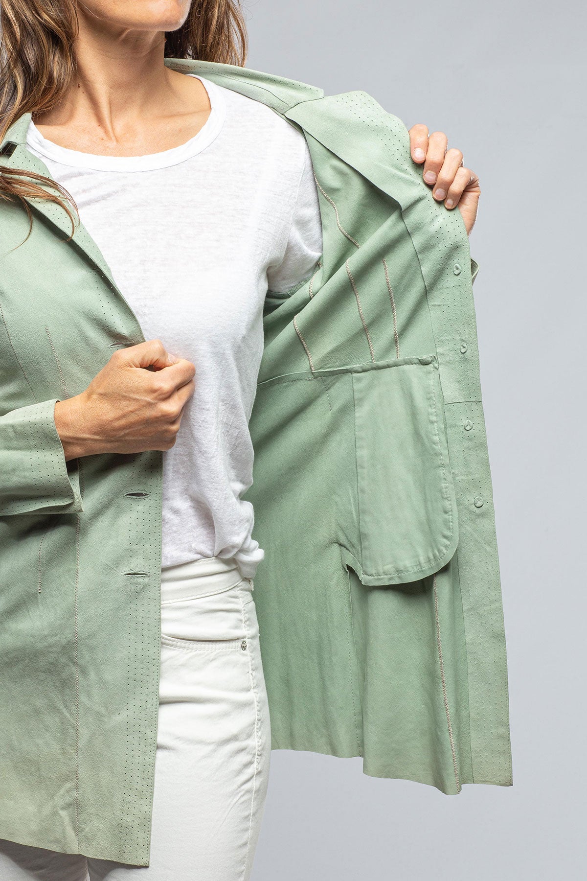 Lily Suede Jacket | Samples - Ladies - Outerwear - Leather | Gimo's