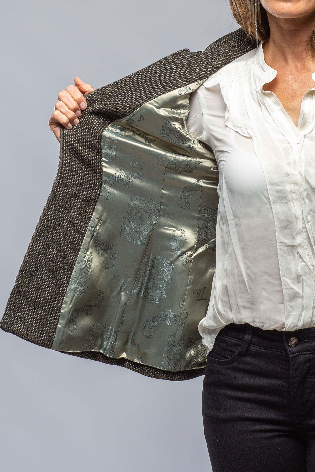 Monsara Tweed Jkt W/ Velvet Trim | Ladies - Tailored - Jackets | T.ba