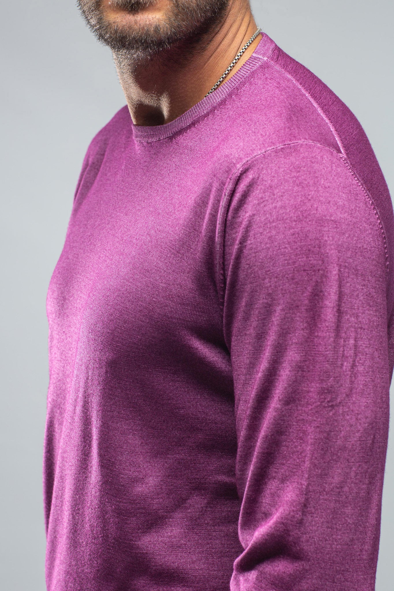 Crosby Merino Sweater In Wine | Mens - Sweaters | Dune