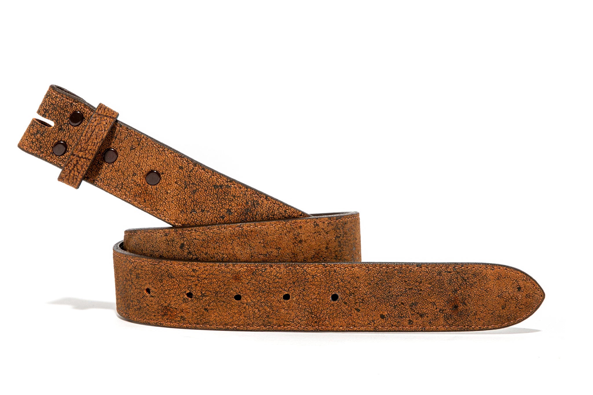 Chacon Cognac Wildebeest Strap Belts And Buckles - Belts