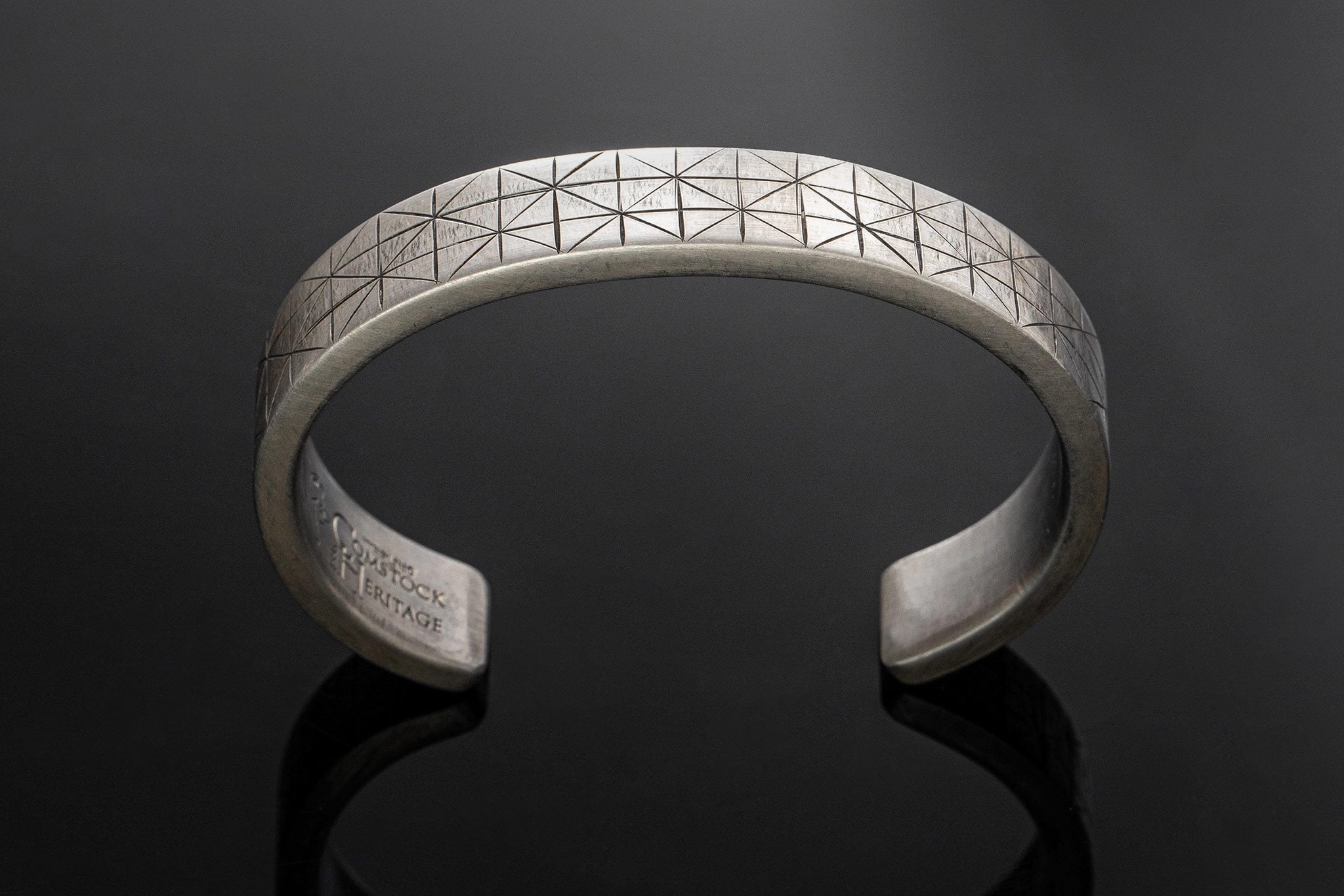 5/8" Sterling New-Deco Cuff Bracelet | Mens - Accessories - Bracelets | Comstock Heritage