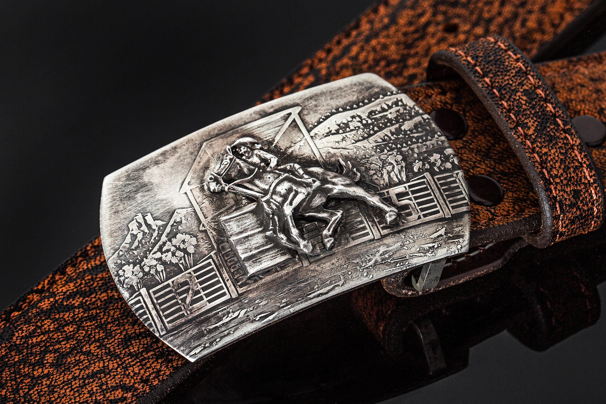Comstock Heritage AO Barrel Racer Belts And Buckles - Trophy