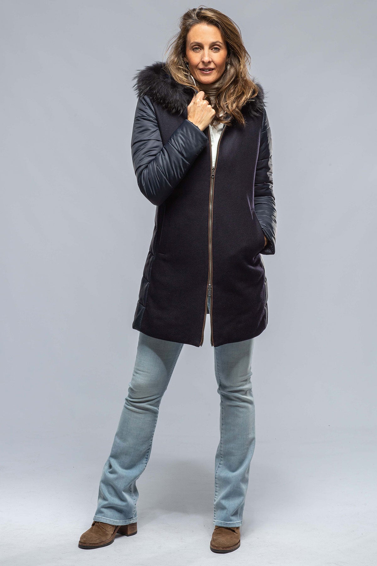 Candice Wool/Cashmere Reversible Coat | Warehouse - Ladies - Outerwear - Cloth | Gimo's