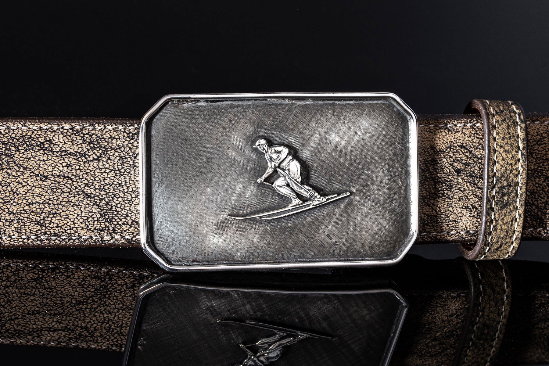 Charlie Skier | Belts And Buckles - Trophy | American Buckle Collection