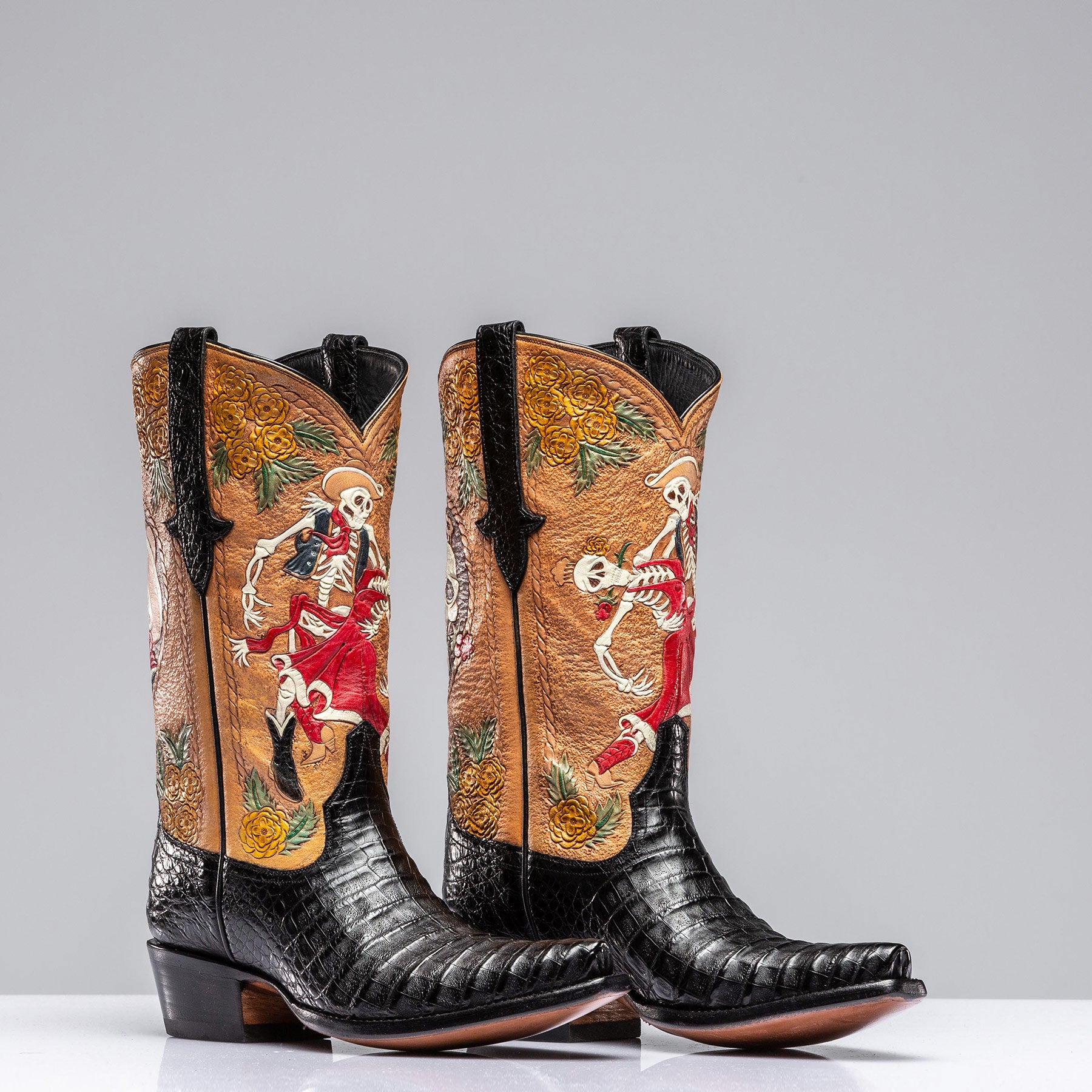 Dancing Skeleton Boots | Ladies - Cowboy Boots | Stallion Boots