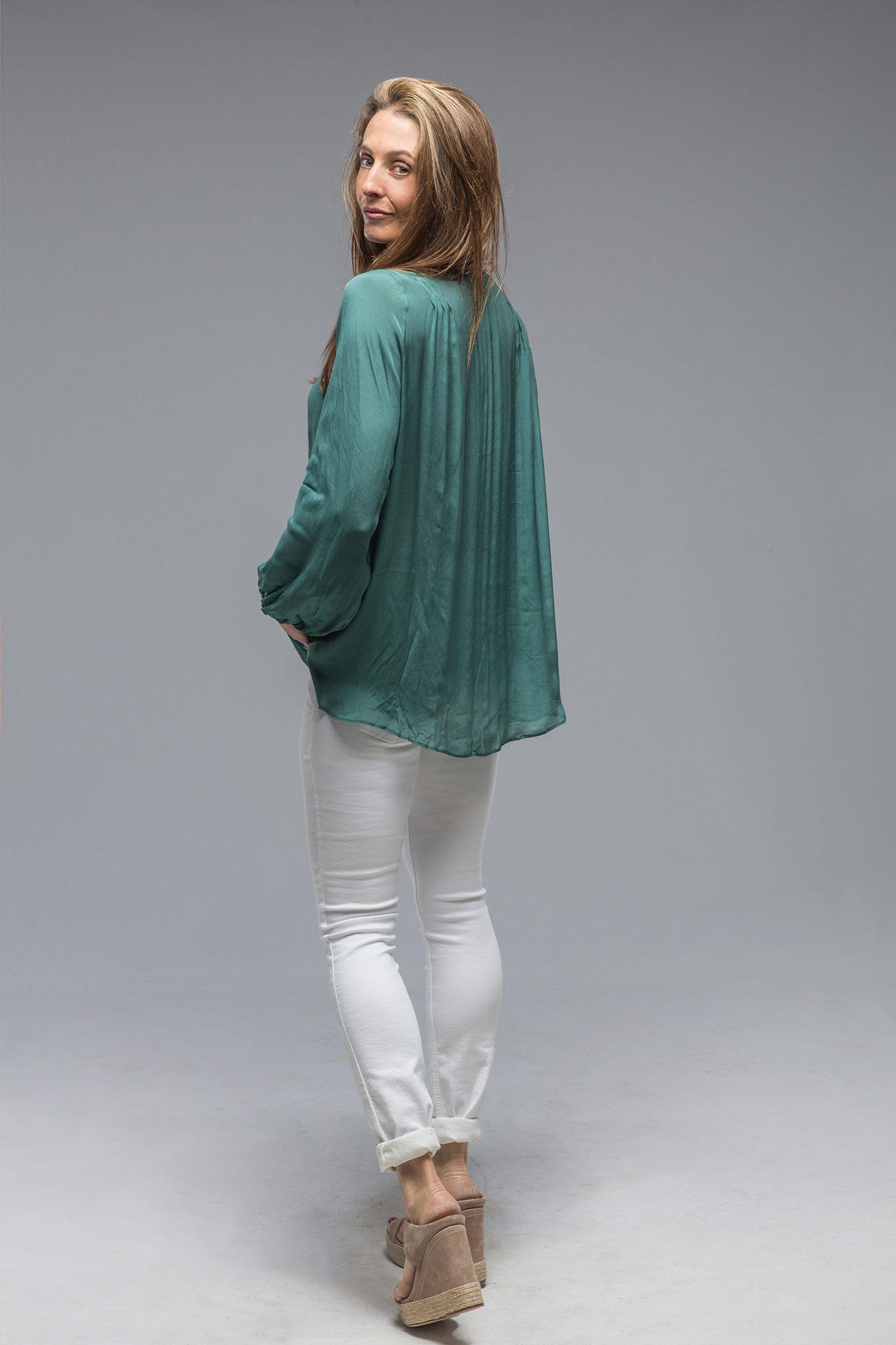 Giselle Shirt In Duck Blue | Ladies - Blouses | T.ba