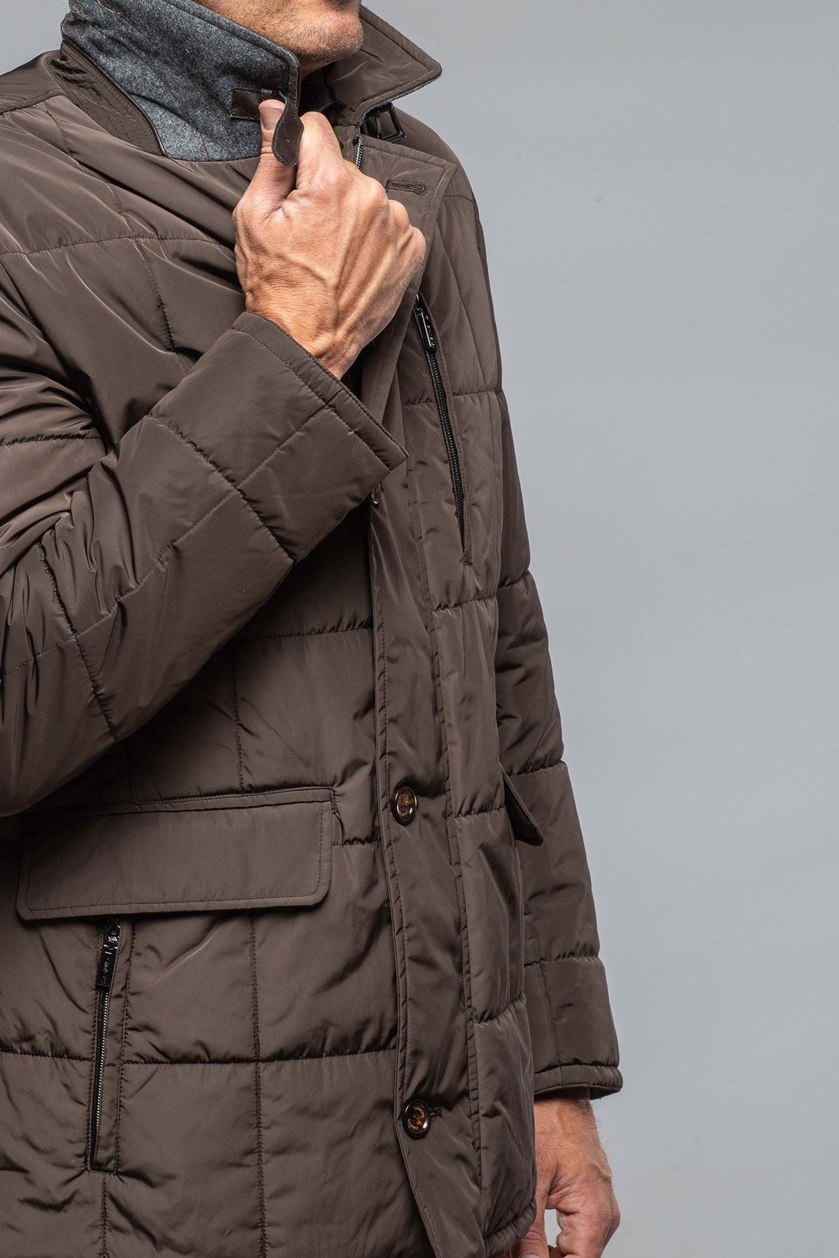Gimo's Edison Quilted Jacket In Military Warehouse - Mens - Outerwear - Cloth