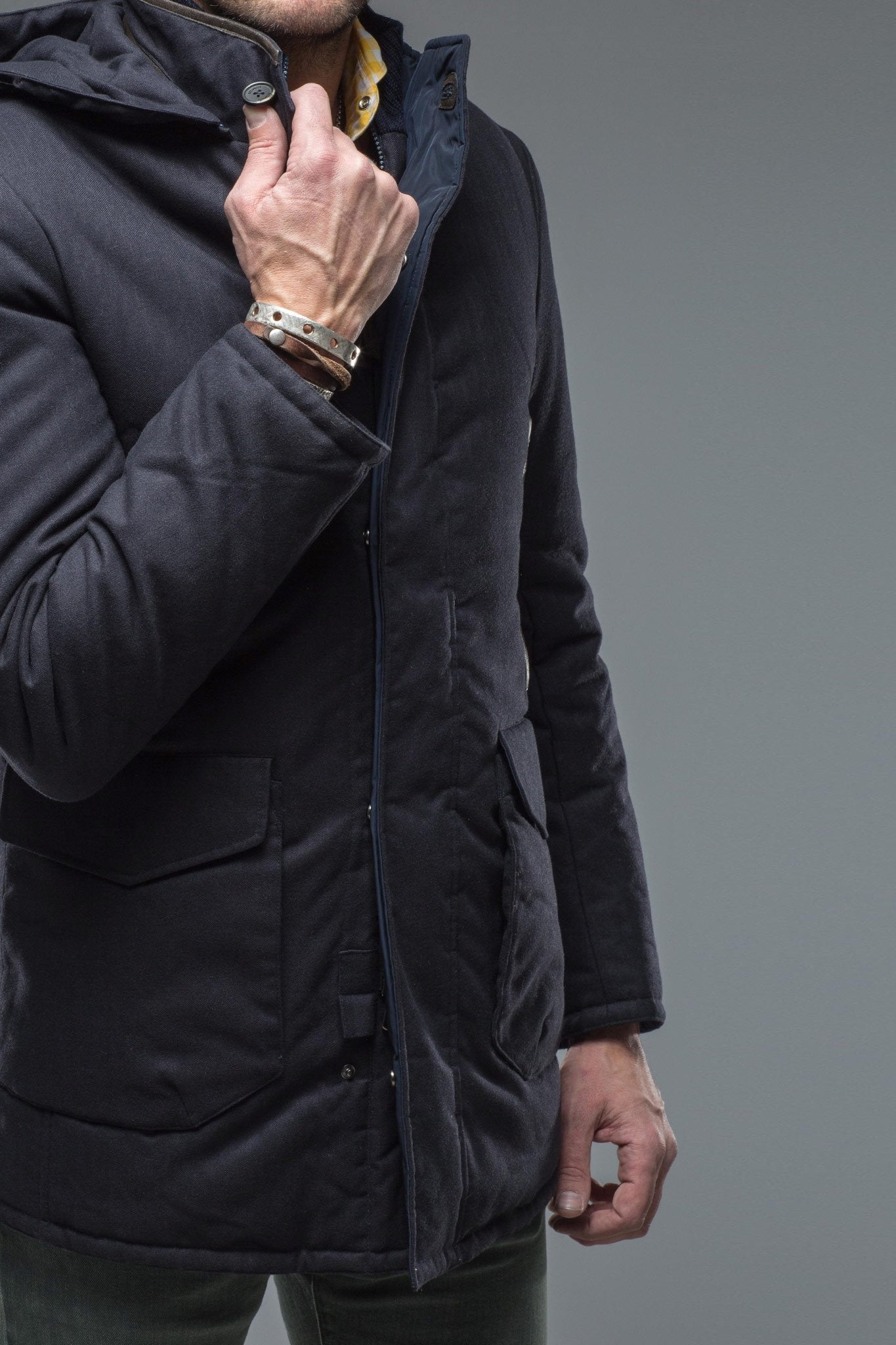 Gimo's Kipling Coat In Navy Warehouse - Mens - Outerwear - Cloth