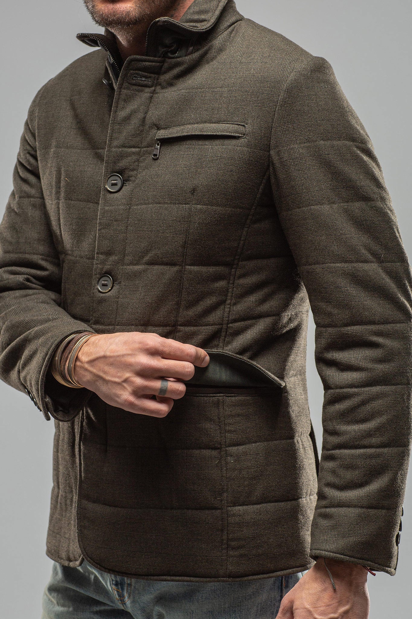 Gimo's Owen Plaid Car Coat Warehouse - Mens - Outerwear - Cloth