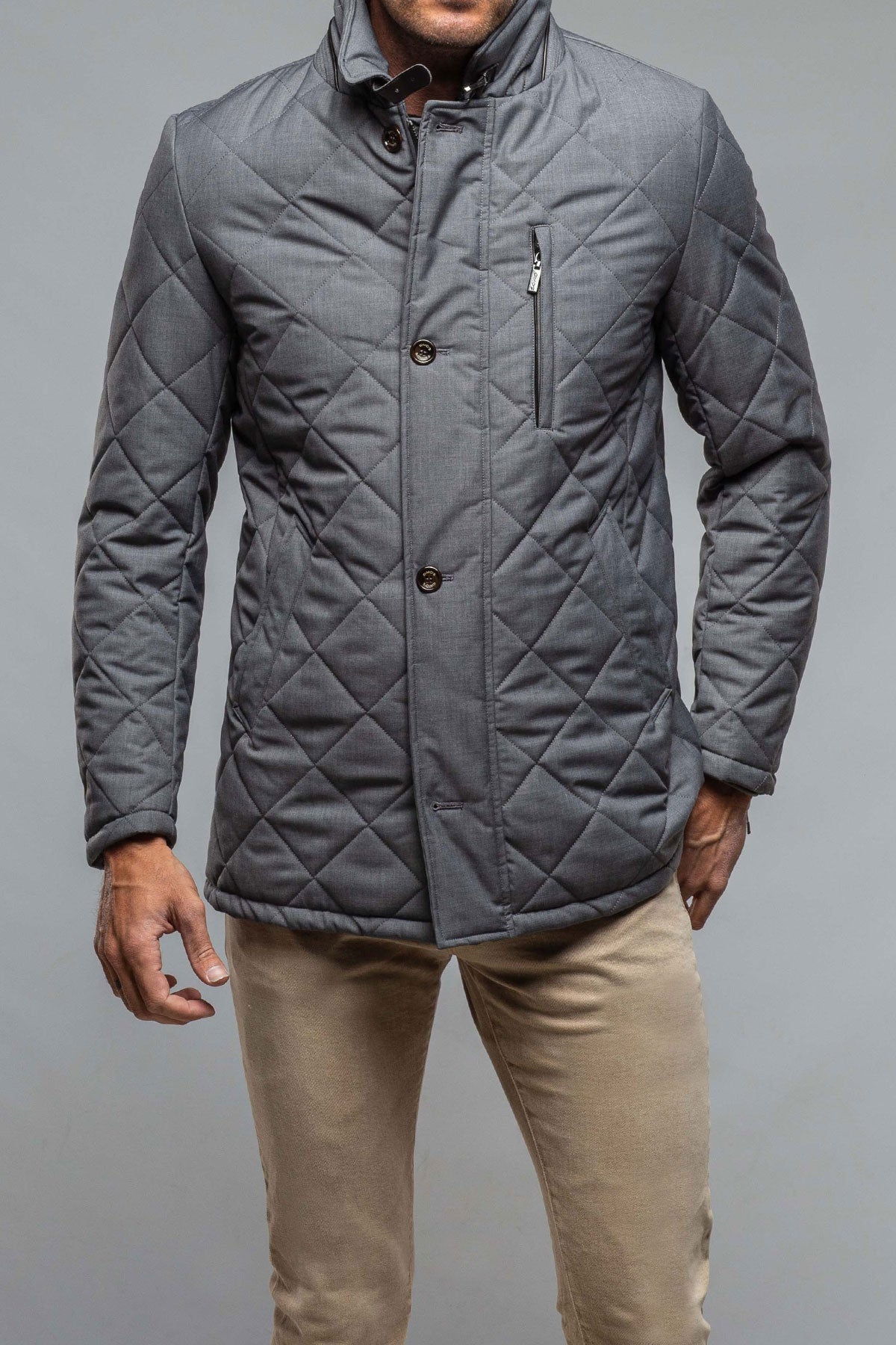 Gimo's Rochester Chelsea Jacket In Grey Warehouse - Mens - Outerwear - Cloth